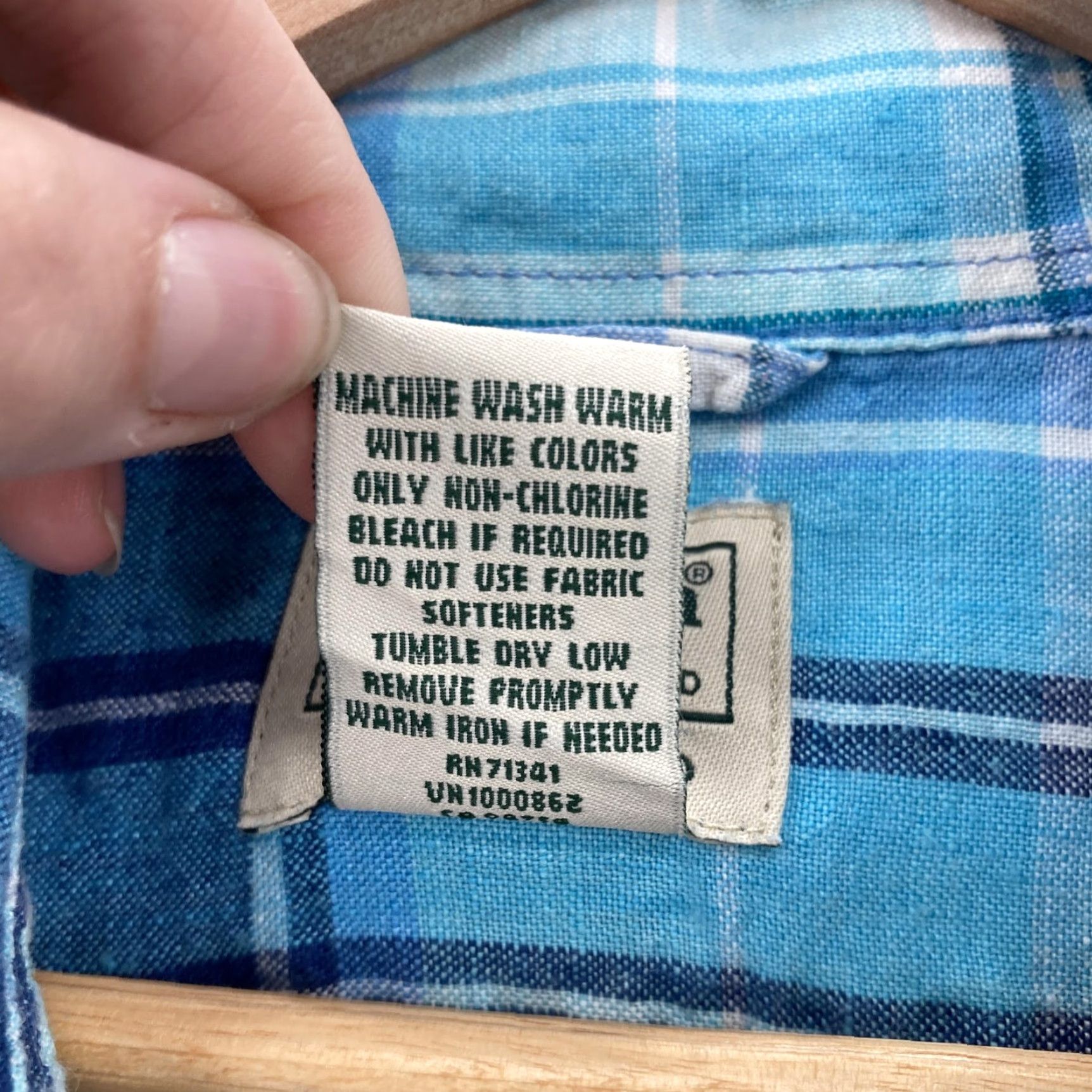 Vintage VINTAGE L.L.Bean Shirt Mens 2XL Blue Plaid Linen Short Sleeve Button-Down Fitted Preppy Size US XXL / EU 58 / 5 - 5 Thumbnail
