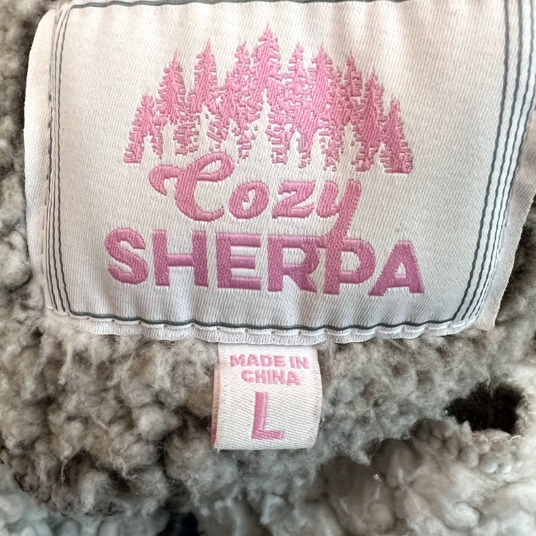 Vintage Cozy Sherpa Brown Khaki Sherpa 1/4 Zip Pullover Sweater Women's Size L Size XXL / US 16-18 / IT 52-54 - 5 Thumbnail