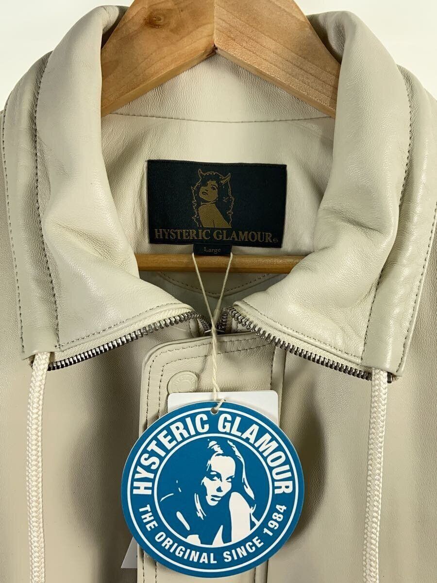 Hysteric Glamour Hysteric Glamour Leather Jacket Blouson Cream Size US L / EU 52-54 / 3 - 3 Thumbnail