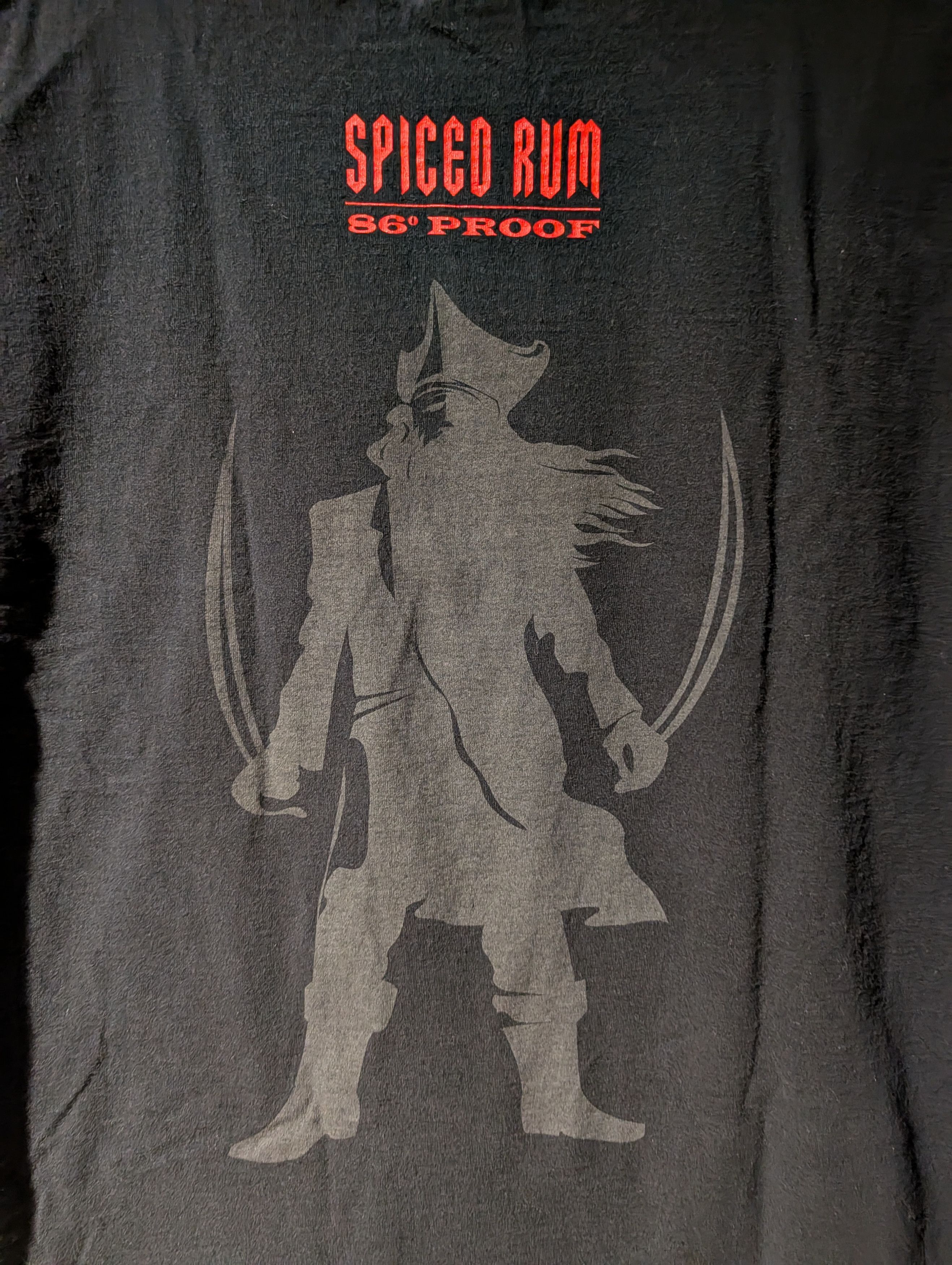 Gildan Vintage Black Beard Spiced Rum 86 Captain Morgan T-Shirt Size US M / EU 48-50 / 2 - 5 Thumbnail