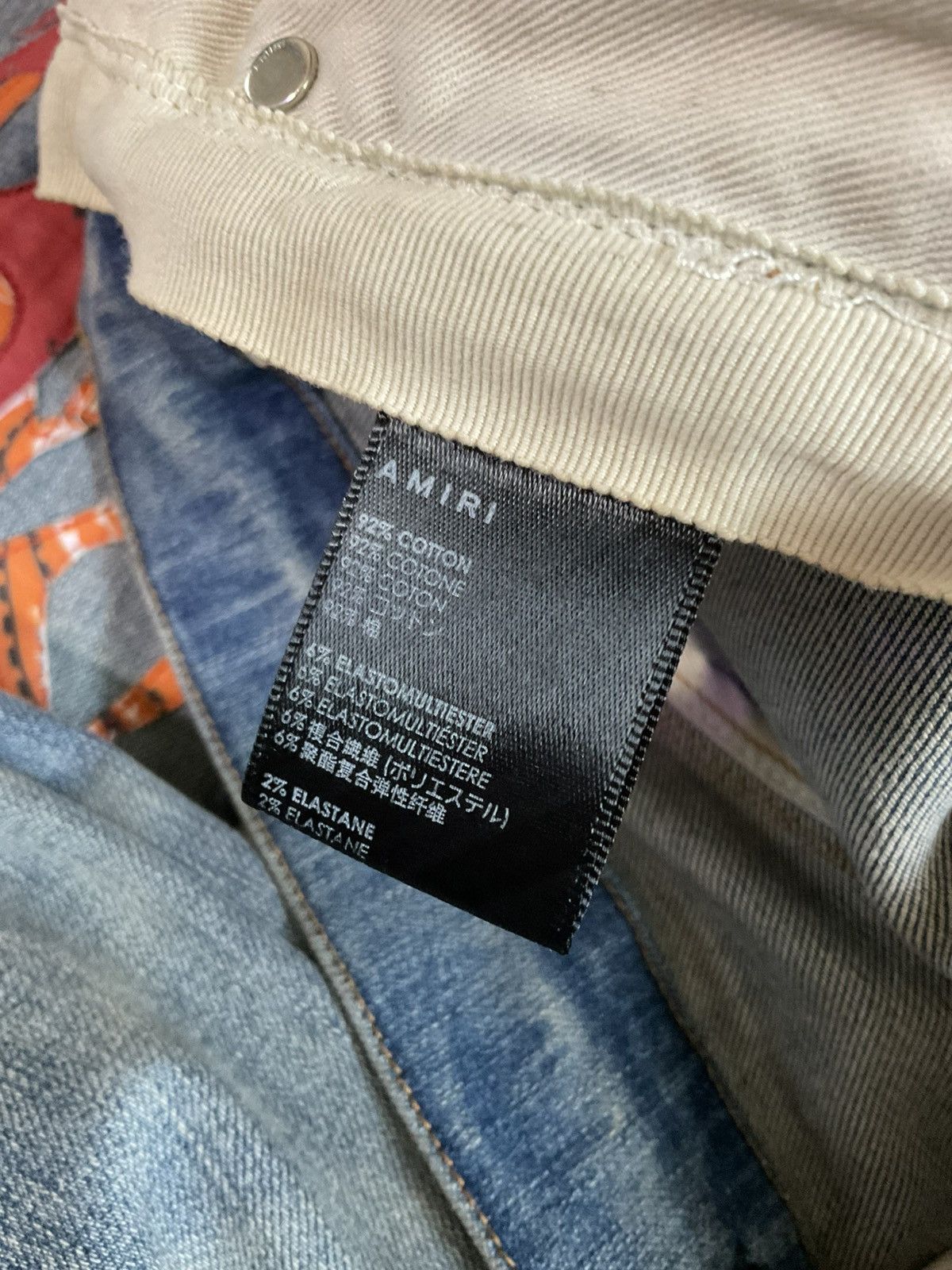 Amiri Amiri Bandana Flame Jeans Clay Indigo Size US 34 / EU 50 - 5 Thumbnail