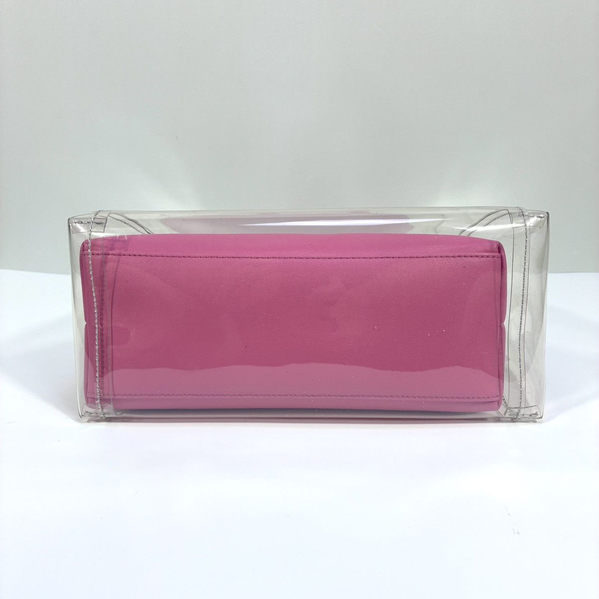 Staud Staud Shirley Transparent Handbag Tote Leather Clear Pink Size ONE SIZE - 17 Thumbnail