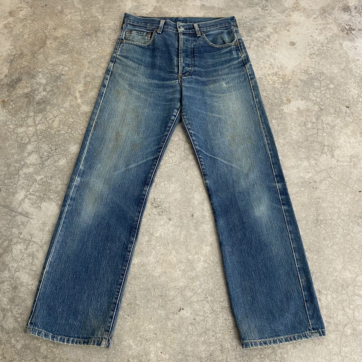 Levi's Vintage 90’s Levis 503B Big E Faded Blue Selvedge LVC Jeans Size US 30 / EU 46 - 3 Thumbnail