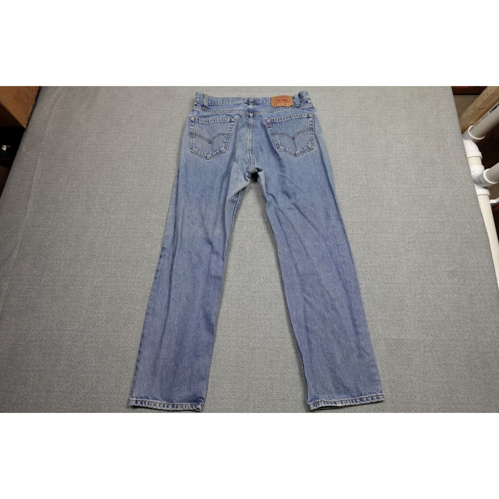 Levi's VINTAGE Levi's 505 Jeans Mens 36x30 Blue Regular Fit Western Cowboy Light Wash Leather? Size US 36 / EU 52 - 4 Thumbnail