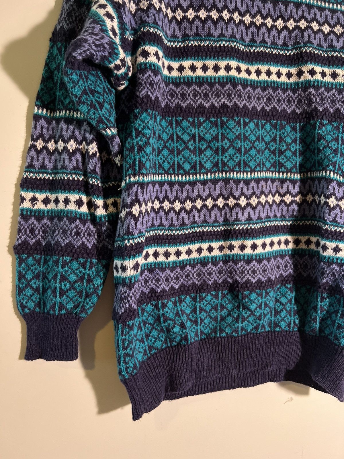 Vintage 90’s 2000’s Y2K Vintage Extra Retro Multi Pattern Sweater Size US S / EU 44-46 / 1 - 4 Thumbnail