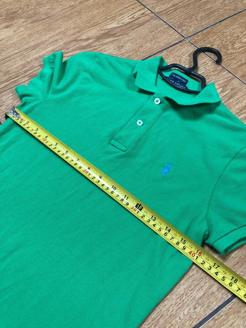 Ralph Lauren Vintage Ralph Lauren Green Skinny Polo Size S Size S / US 4 / IT 40 - 9 Thumbnail