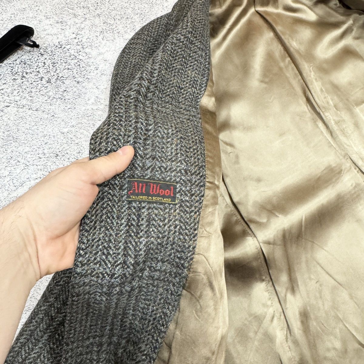 Handmade × Vintage Vintage Tailored Pure New Wool Coat Size M-L (50) Size US M / EU 48-50 / 2 - 14 Thumbnail