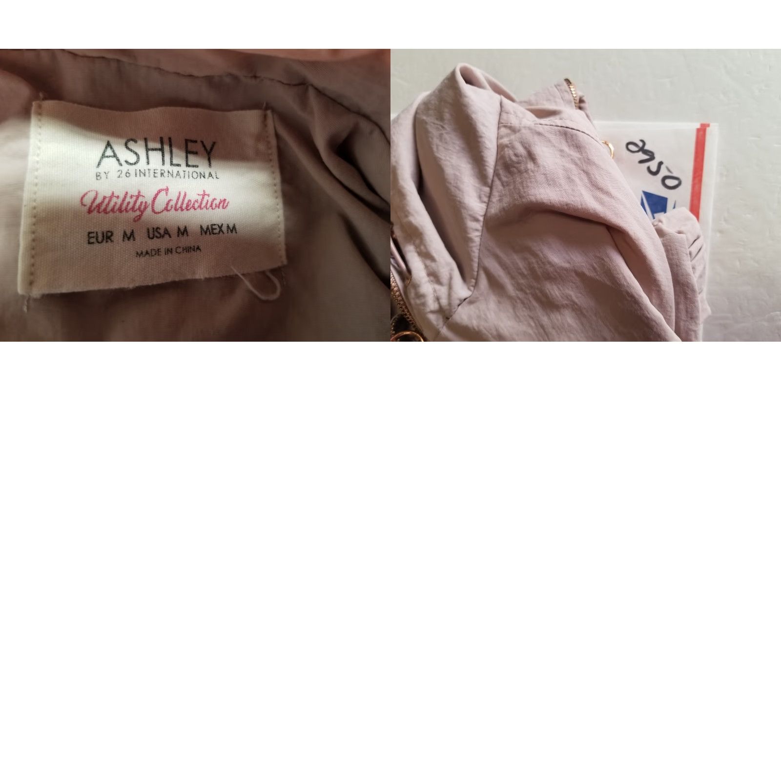 Vintage Ashley by 26 International Jacket Pink Women's M Regular Zip Hooded Lightweight Pockets Softshell 80s Basic Fall Winter XS? Size M / US 6-8 / IT 42-44 - 9 Thumbnail