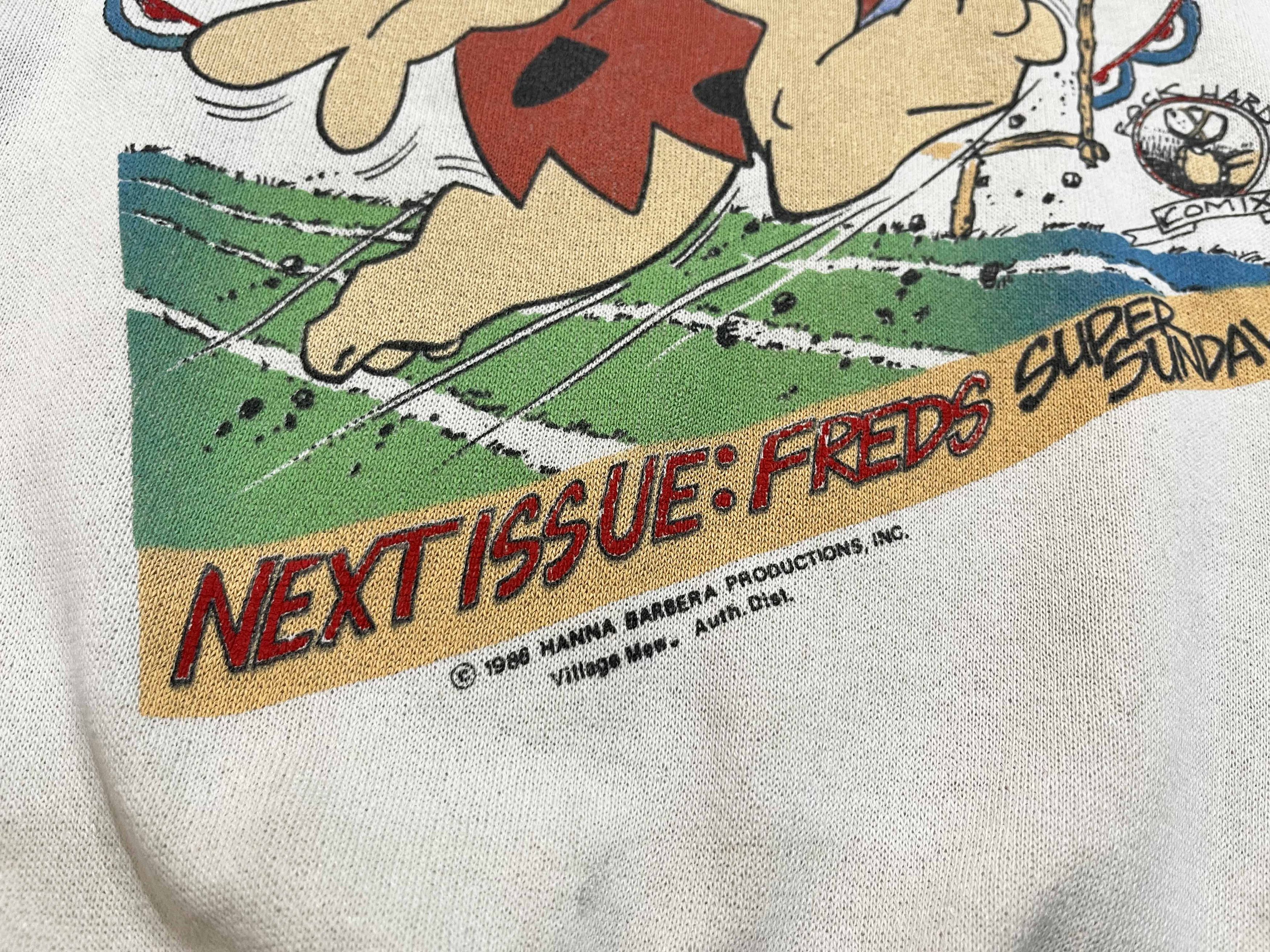 Vintage Vintage Pro Knit 1986 The Flintstones Crewneck Sweatshirt Size US L / EU 52-54 / 3 - 4 Thumbnail