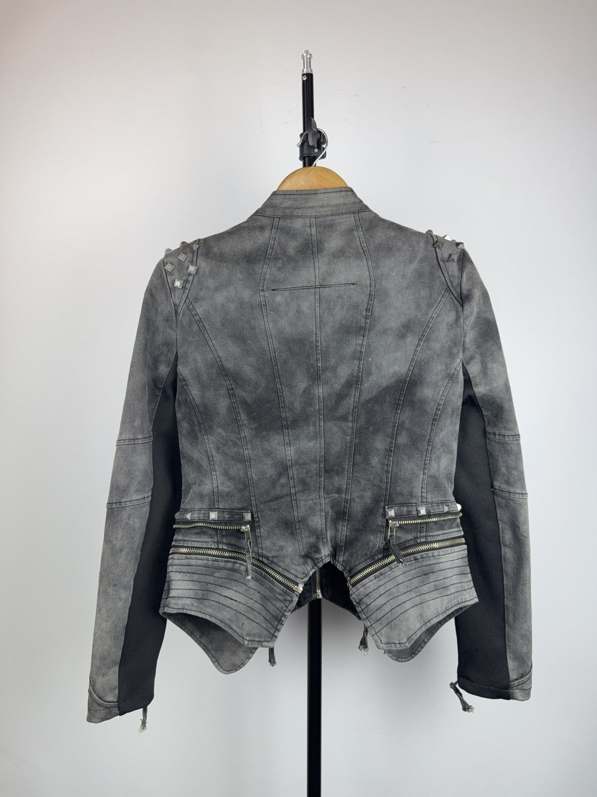 Japanese Brand Goth Studded Biker Moto Punk Rock Jacket Distressed Punk Y2K Size S / US 4 / IT 40 - 13 Thumbnail