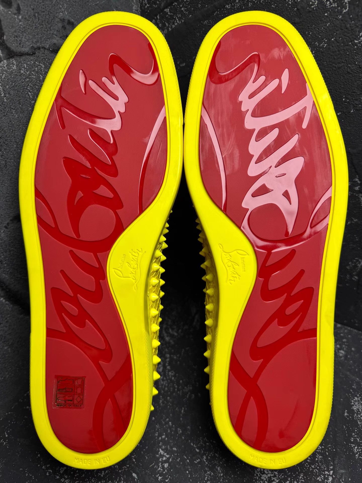 Christian Louboutin Christian Louboutin Trim Studded Red Sole Sneakers Q10 Size US 10.5 / EU 43-44 - 4 Thumbnail