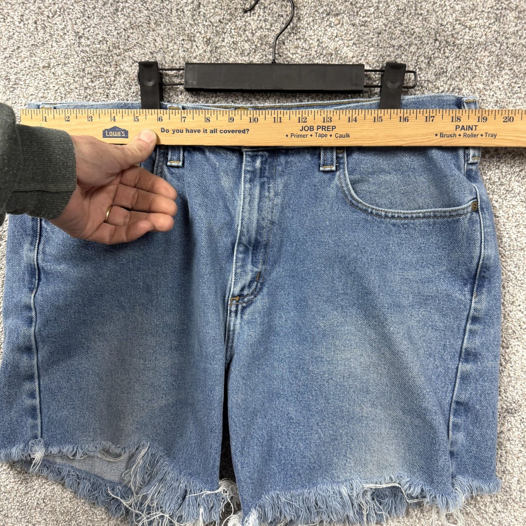 Carhartt Carhartt Denim Cutoff Shorts Mens 38x6 Blue Raw Hem Workwear Jorts Grunge Size US 38 / EU 54 - 2 Thumbnail