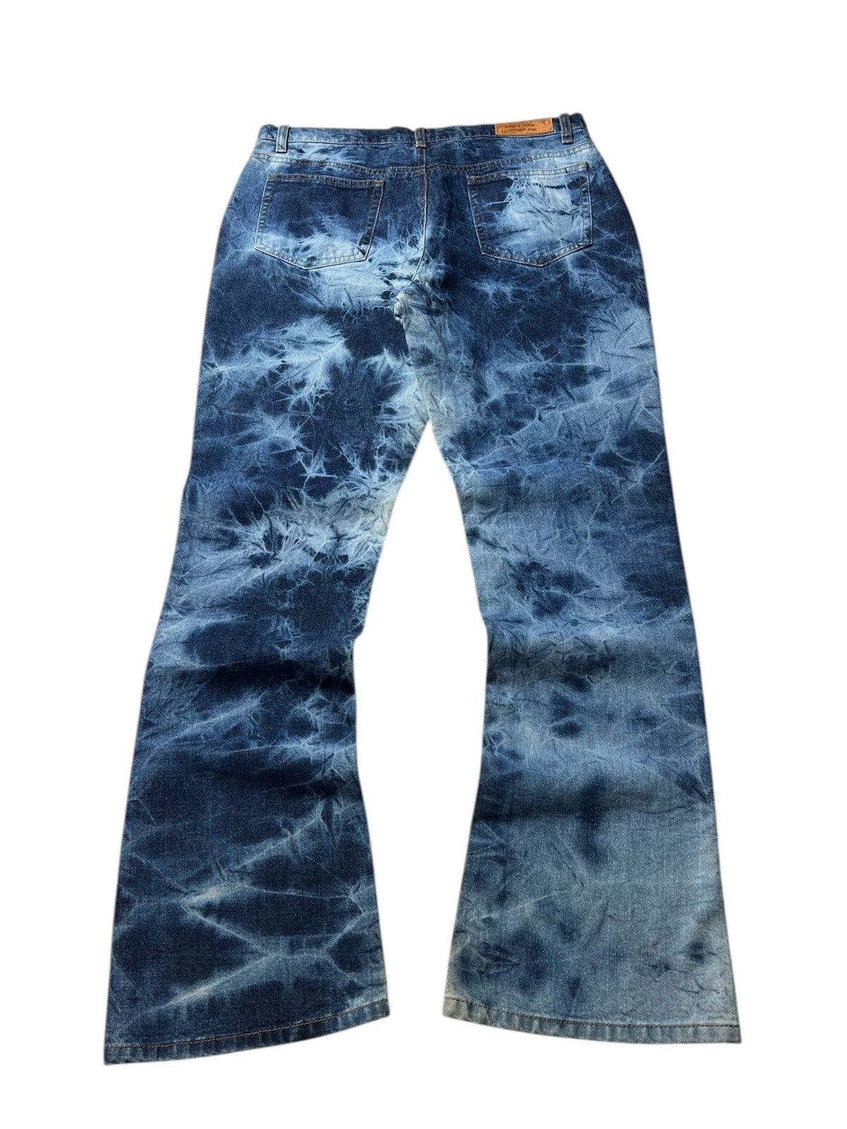 Japanese Brand 2000s Daily Topics Acid Washed Flared Pants Size US 30 / EU 46 - 11 Thumbnail
