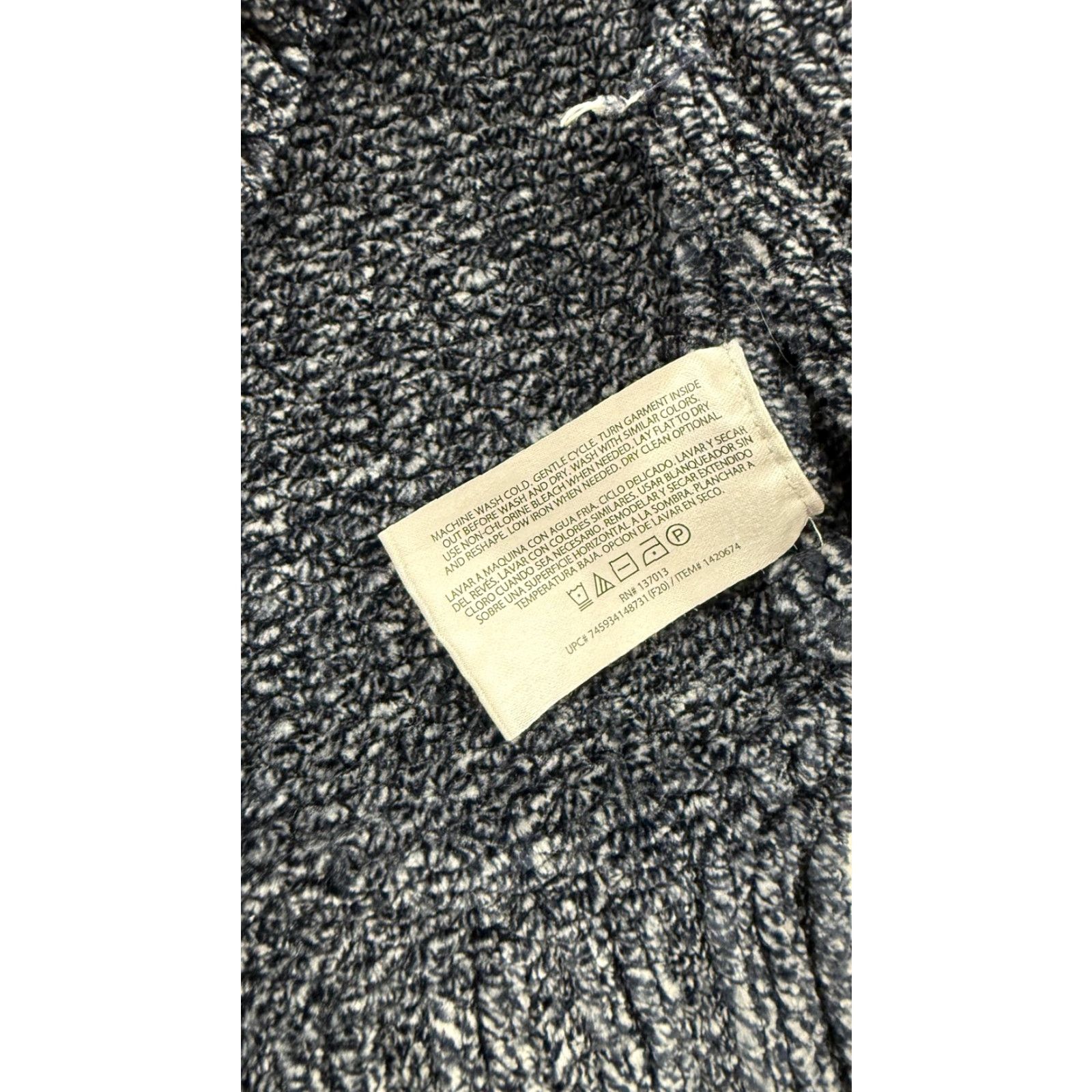 Orvis Orvis Sweater Womens Small Blue Gray V Neck Chenille Ribbed High Low Pullover Size S / US 4 / IT 40 - 4 Thumbnail