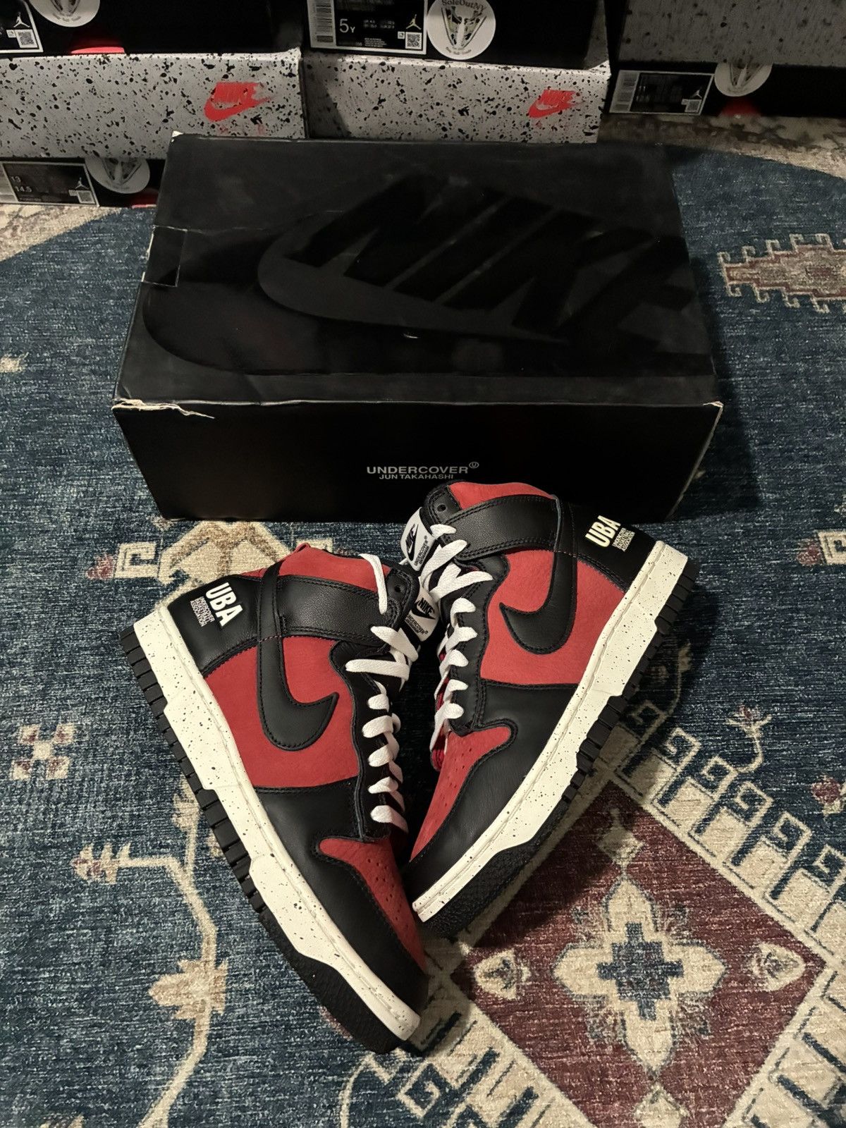 Nike × Undercover Nike Dunk High 1985 Undercover SKU DD9401-600 Size US 6 / EU 39 - 1 Thumbnail