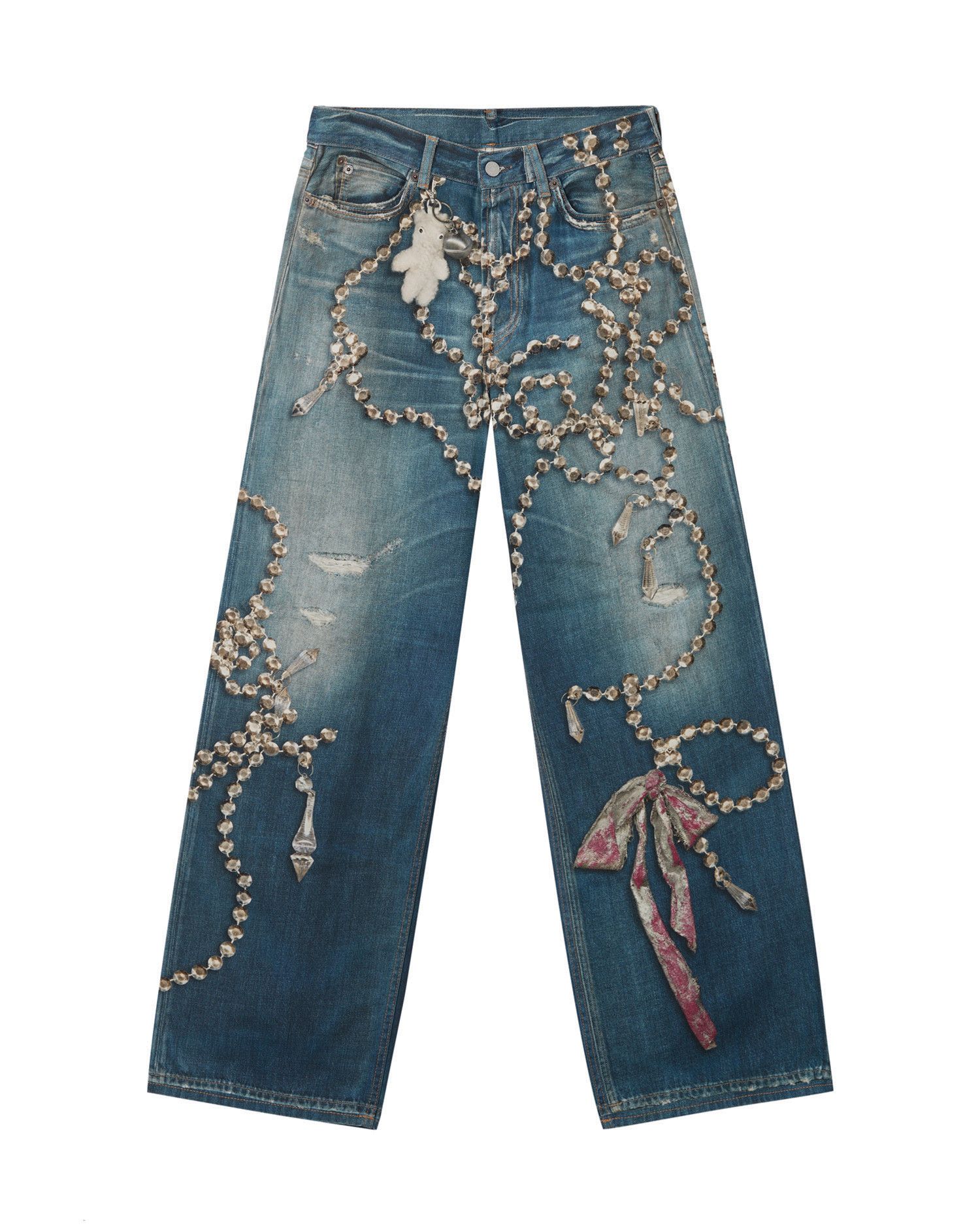 Acne Studios Acne Studios Chain Pattern Print Jeans Size 26" / US 2 / IT 38 - 1 Thumbnail