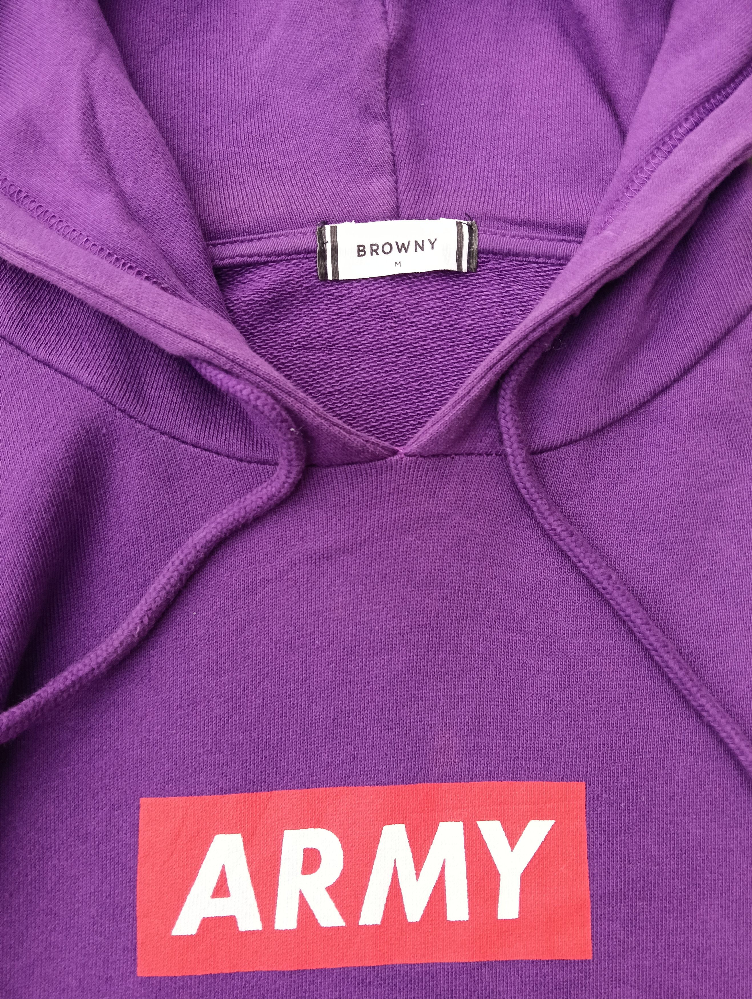 Japanese Brand Purple "ARMY" Unisex Hoodie – Comfortable & Stylish Size US M / EU 48-50 / 2 - 4 Thumbnail