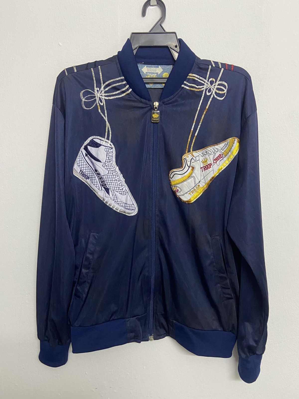 Troop Vintage 80s TROOP Jacket Track Top Jacket Hip Hop Zip Up Size US M / EU 48-50 / 2 - 2 Thumbnail