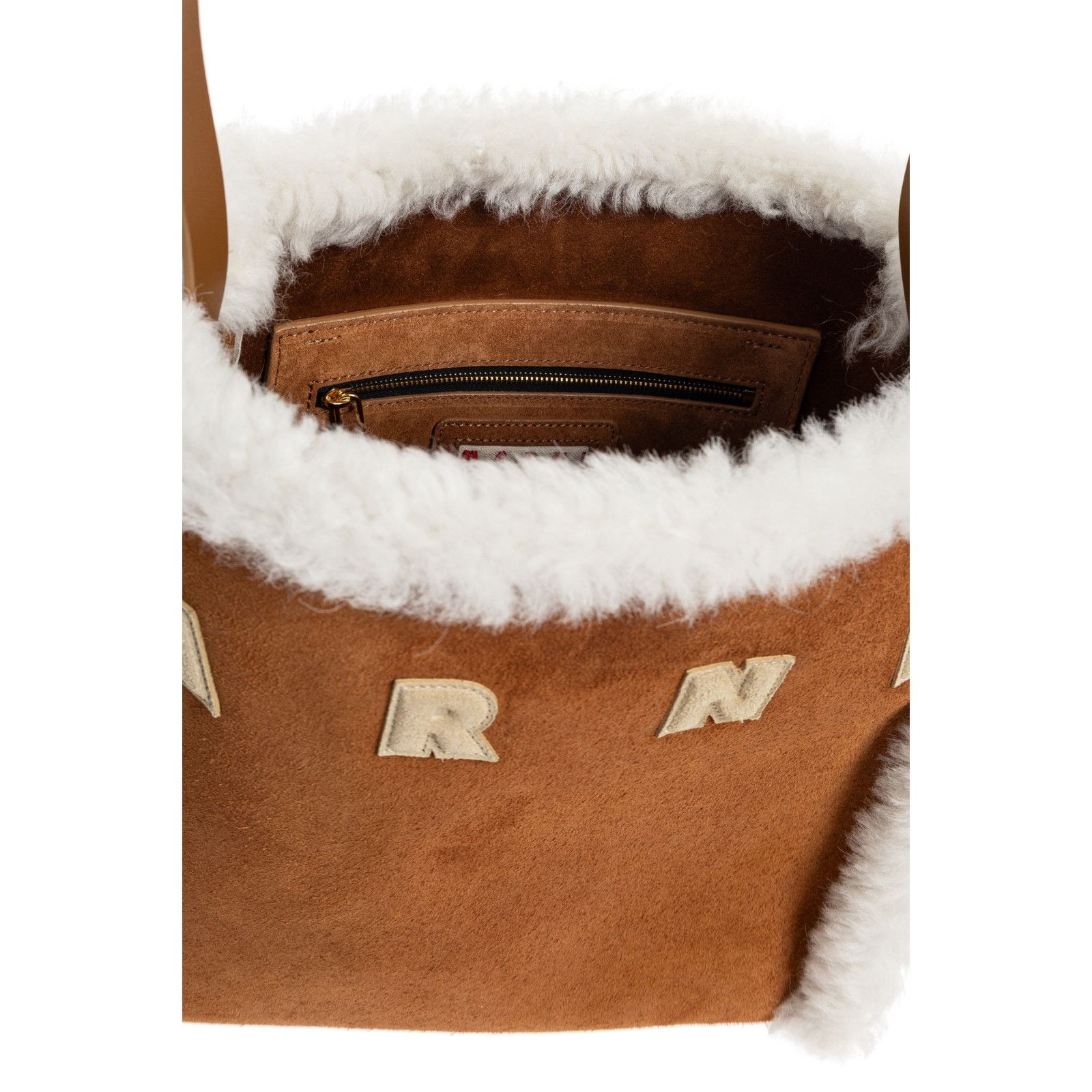 Marni MARNI Brown Shearling Shoulder Bag New & Authentic Size ONE SIZE - 4 Thumbnail