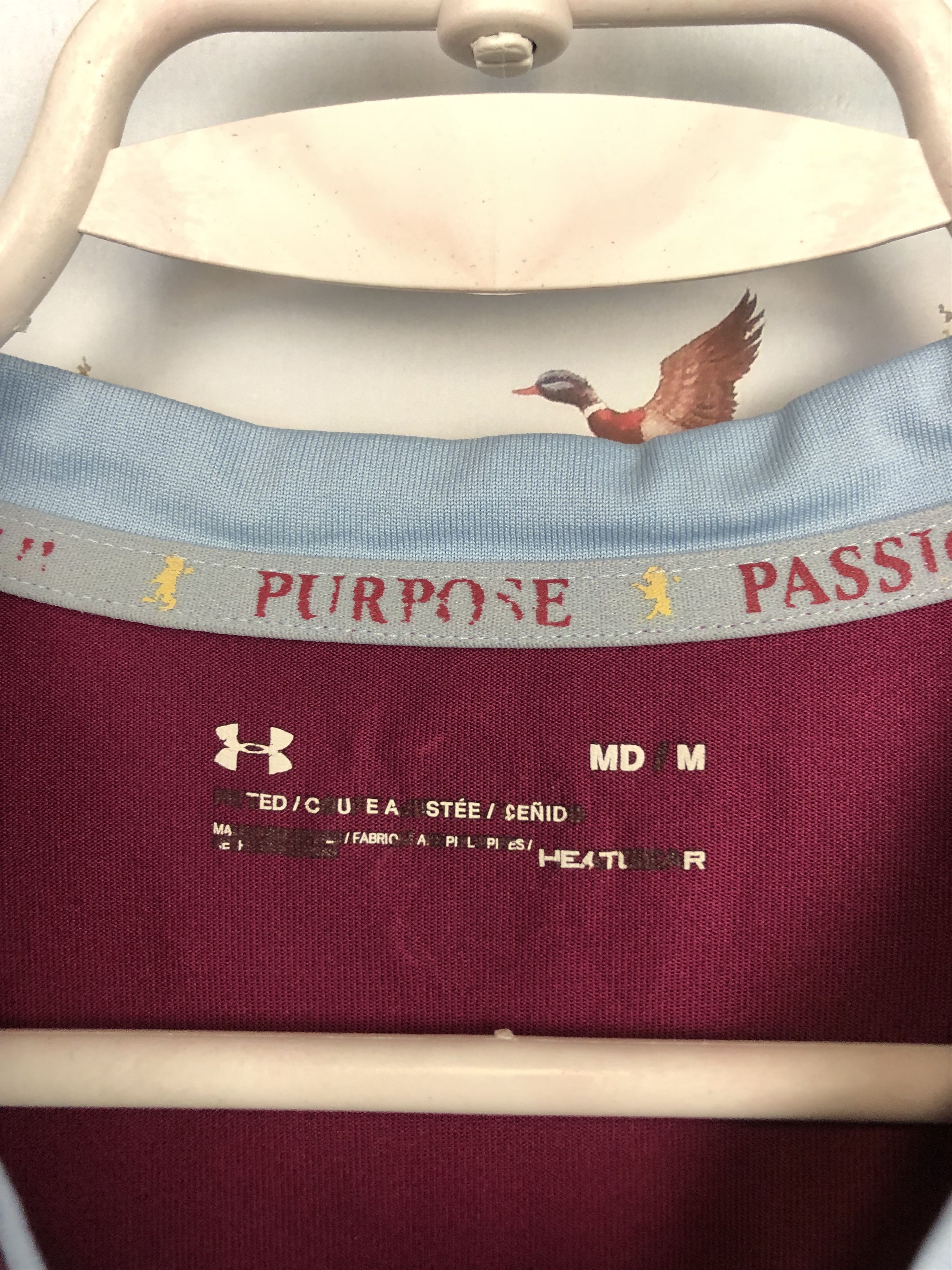 Under Armour Aston Villa football shirt 2017 Soccer Jersey Mens Trikot Size US M / EU 48-50 / 2 - 6 Thumbnail