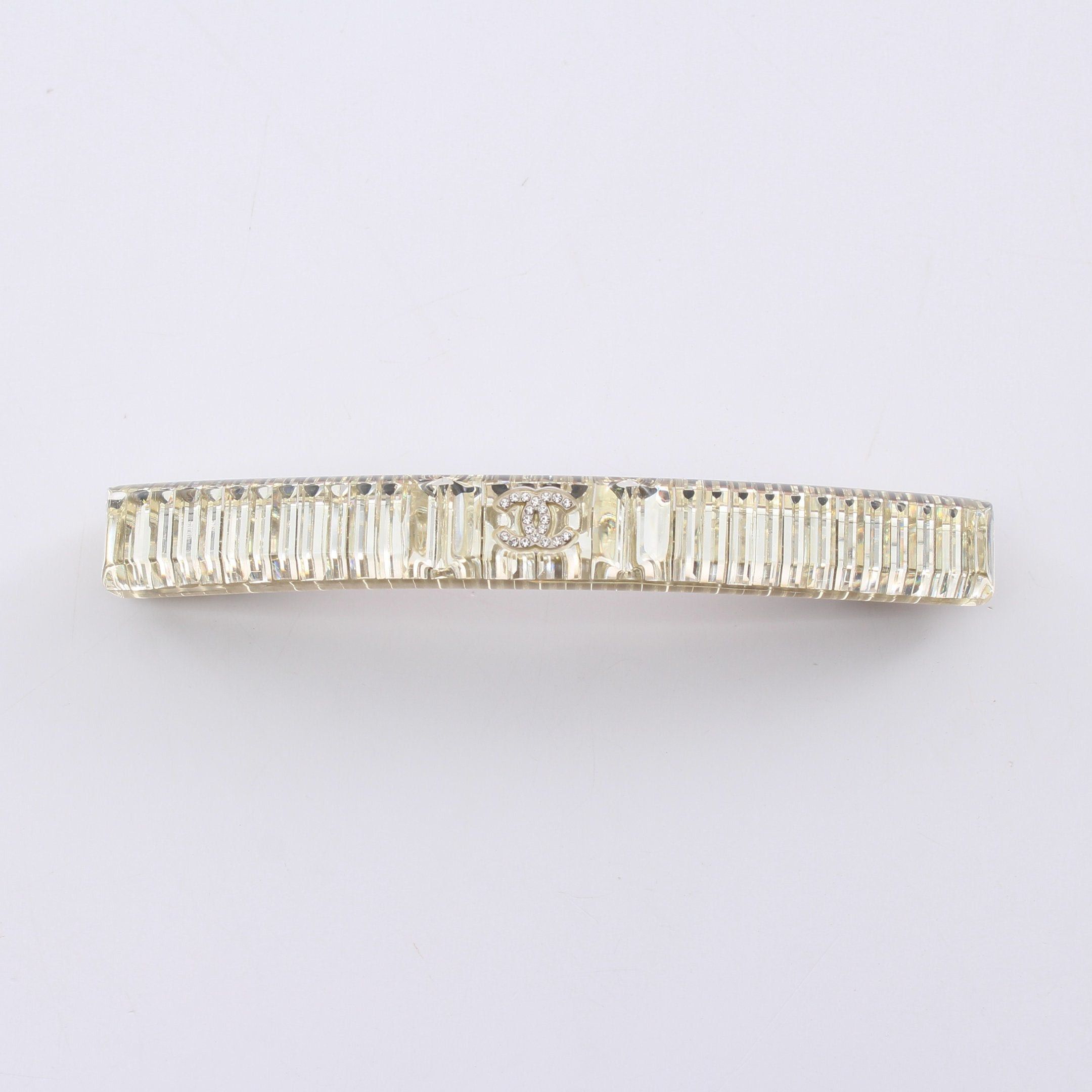 image of Chanel Coco Mark Barretta Rhinestone Clear 15C, Women's