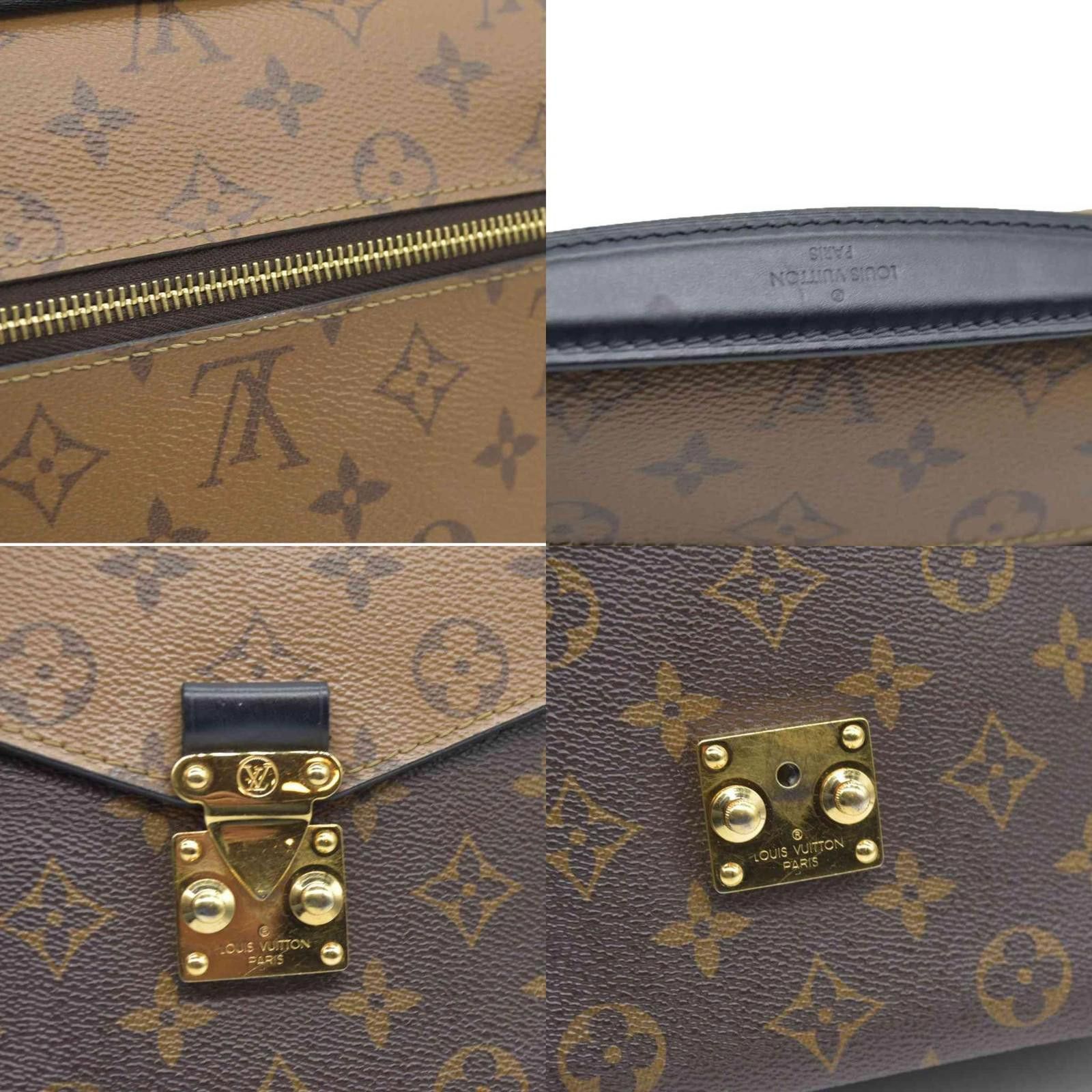 Louis Vuitton $2790 Louis Vuitton Reverse Monogrm Pochette Metis SD0169 Size ONE SIZE - 4 Thumbnail