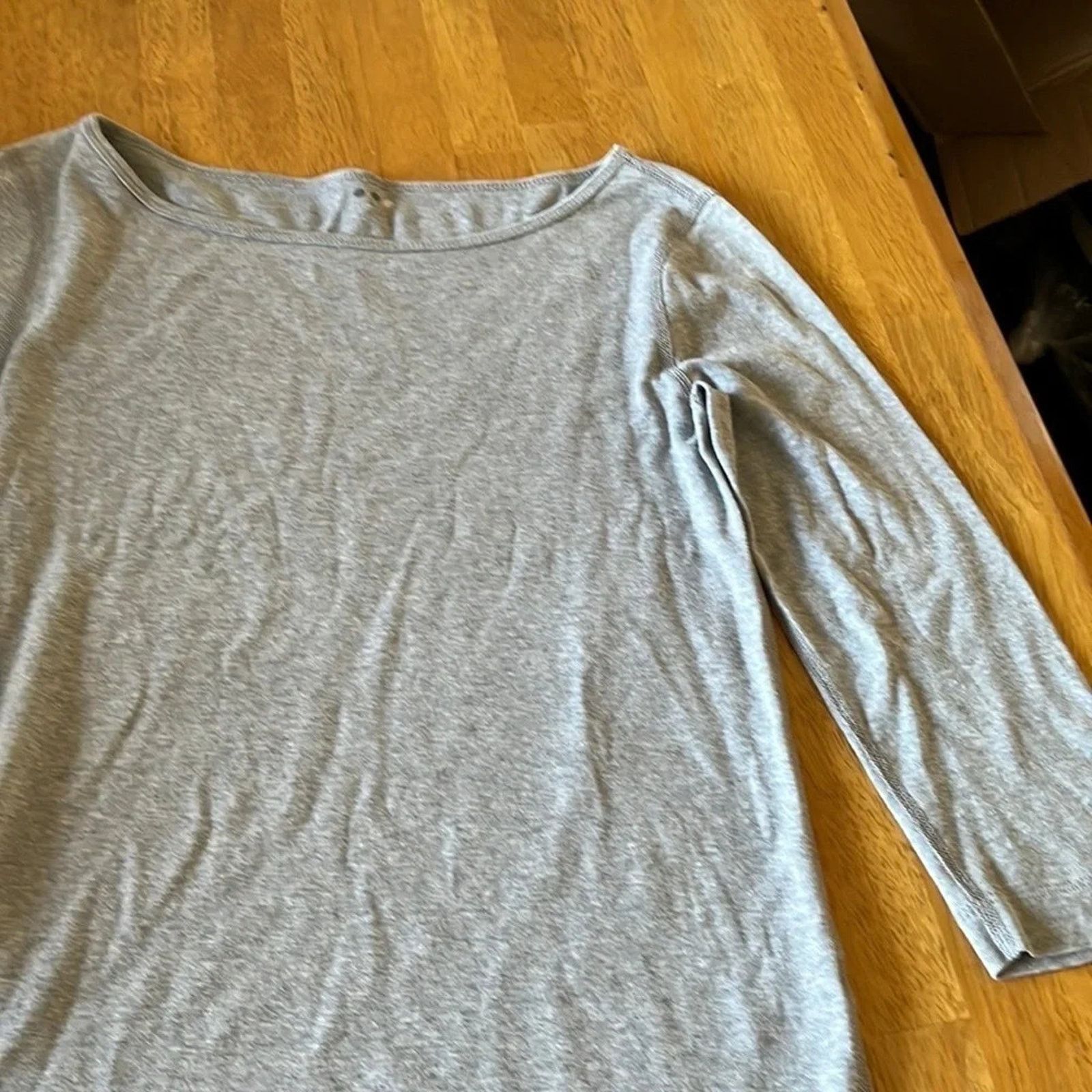 The Unbranded Brand Three dots Essential Heritage British Tee 3/4 sleeves, sz L Size L / US 10 / IT 46 - 1 Thumbnail