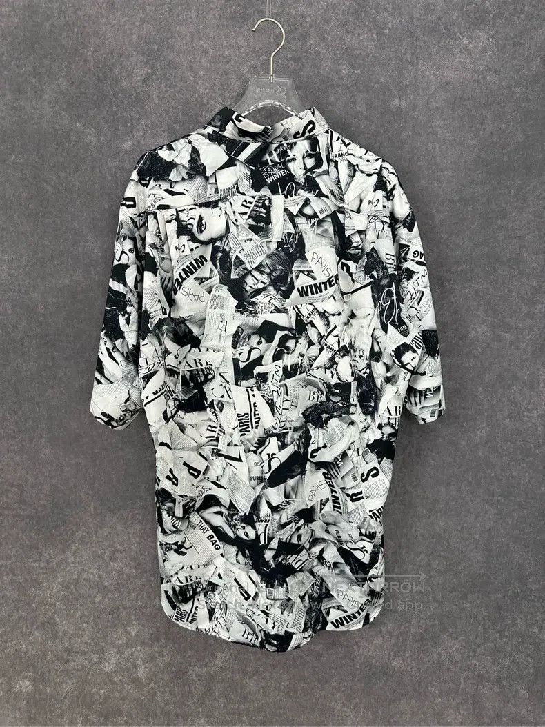 Balenciaga Balenciaga size 39 Magazine Shirt Jacket Size US M / EU 48-50 / 2 - 2 Thumbnail