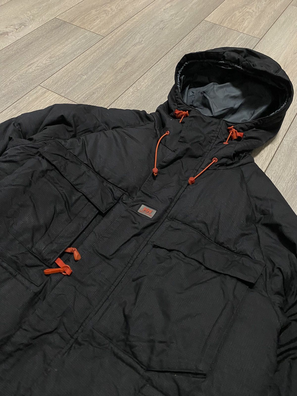 Helly Hansen Puffer Jacket Down Hally Hansen Black Hooded Warm Tightening Size US S / EU 44-46 / 1 - 2 Thumbnail
