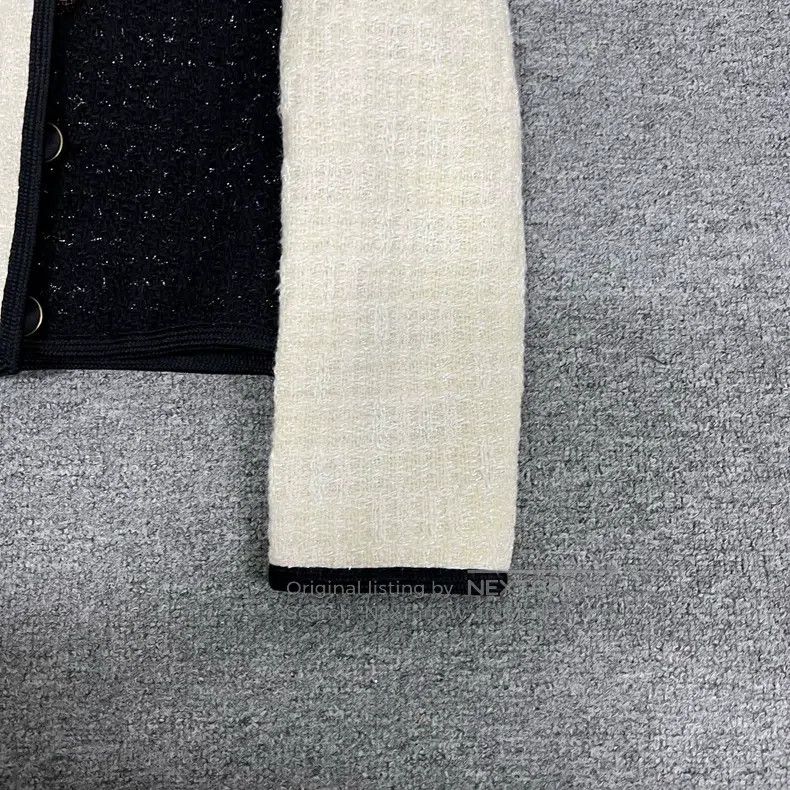 Saint Laurent Paris Saint Laurent Paris Classic black and white tweed coat Size XXS / US 00 / IT 34 - 4 Thumbnail