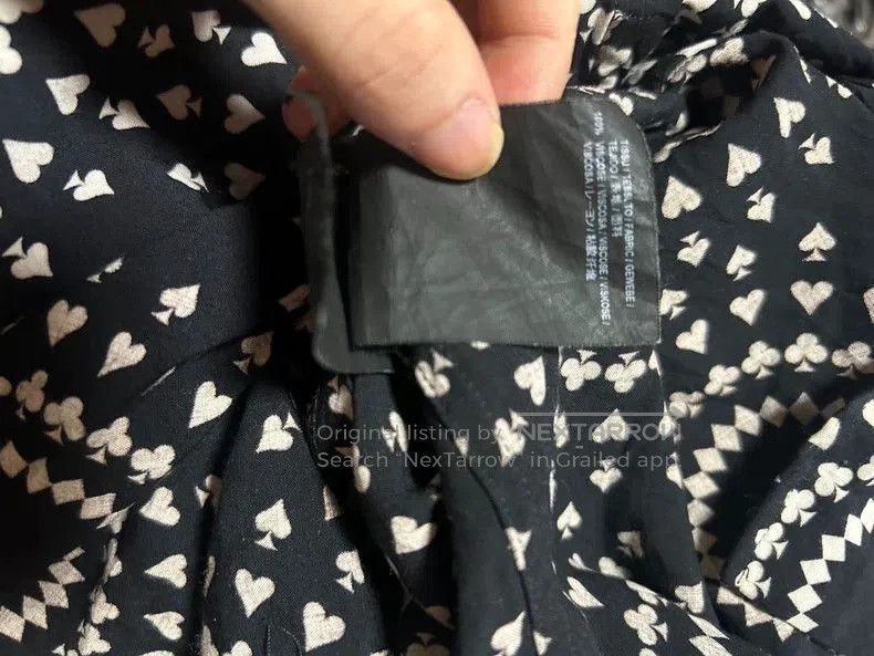 Saint Laurent Paris Saint Laurent Heart Poker Print Shirt. Size US S / EU 44-46 / 1 - 7 Thumbnail