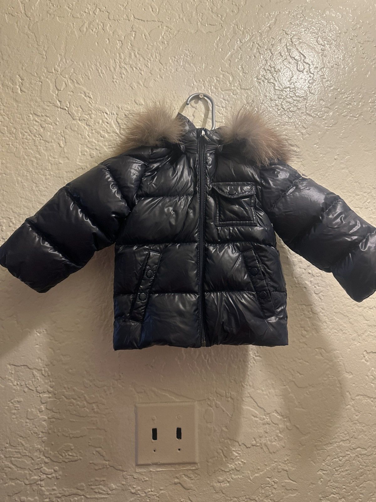Moncler Kids K2 Hooded Faux Fur-Trimmed Down Jacket 18-24 Months Size XXS / US 00 / IT 34 - 1 Thumbnail