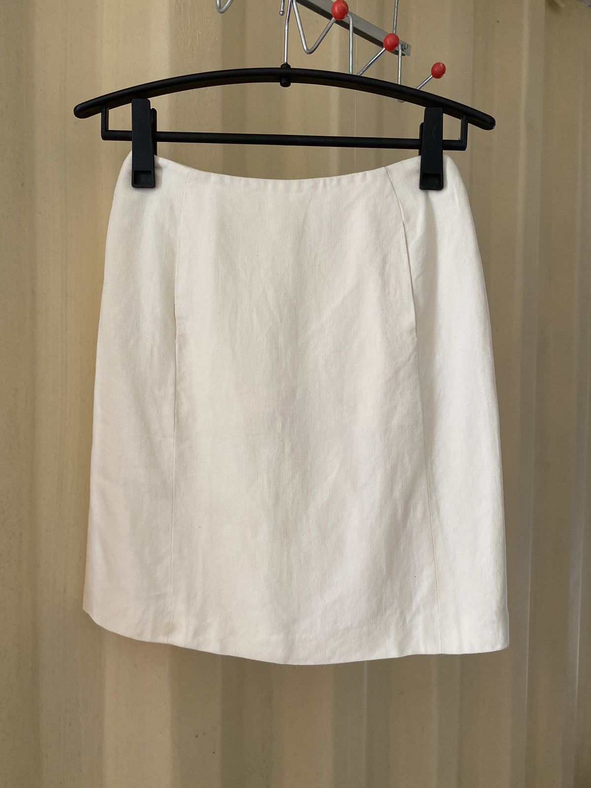 image of Loewe Vintage White Skirt, Women's (Size 26)