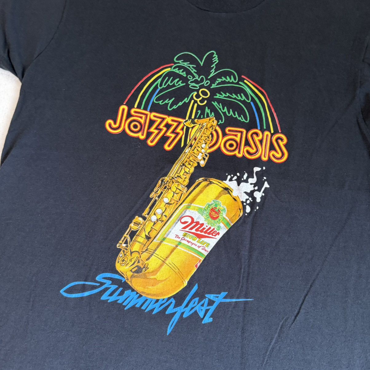 Other 80’s Screen Star Jazz Oasis Single Stitch T-Shirt Size US L / EU 52-54 / 3 - 2 Thumbnail