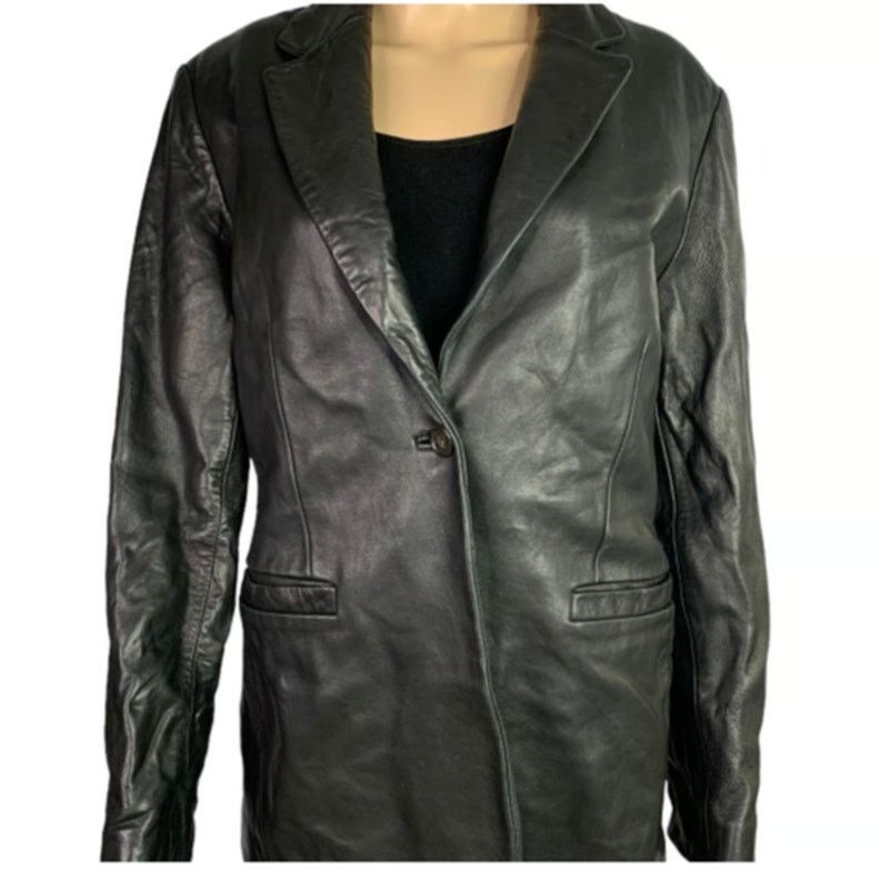 Andrew Marc Andrew Marc New York Women's Size 10 Car Coat 100% Leather Size L / US 10 / IT 46 - 9 Thumbnail