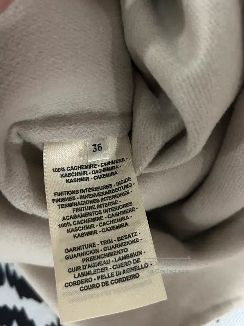Hermes Hermes Grayish beige leather buttoned cashmere coat Size XS / US 0-2 / IT 36-38 - 3 Thumbnail