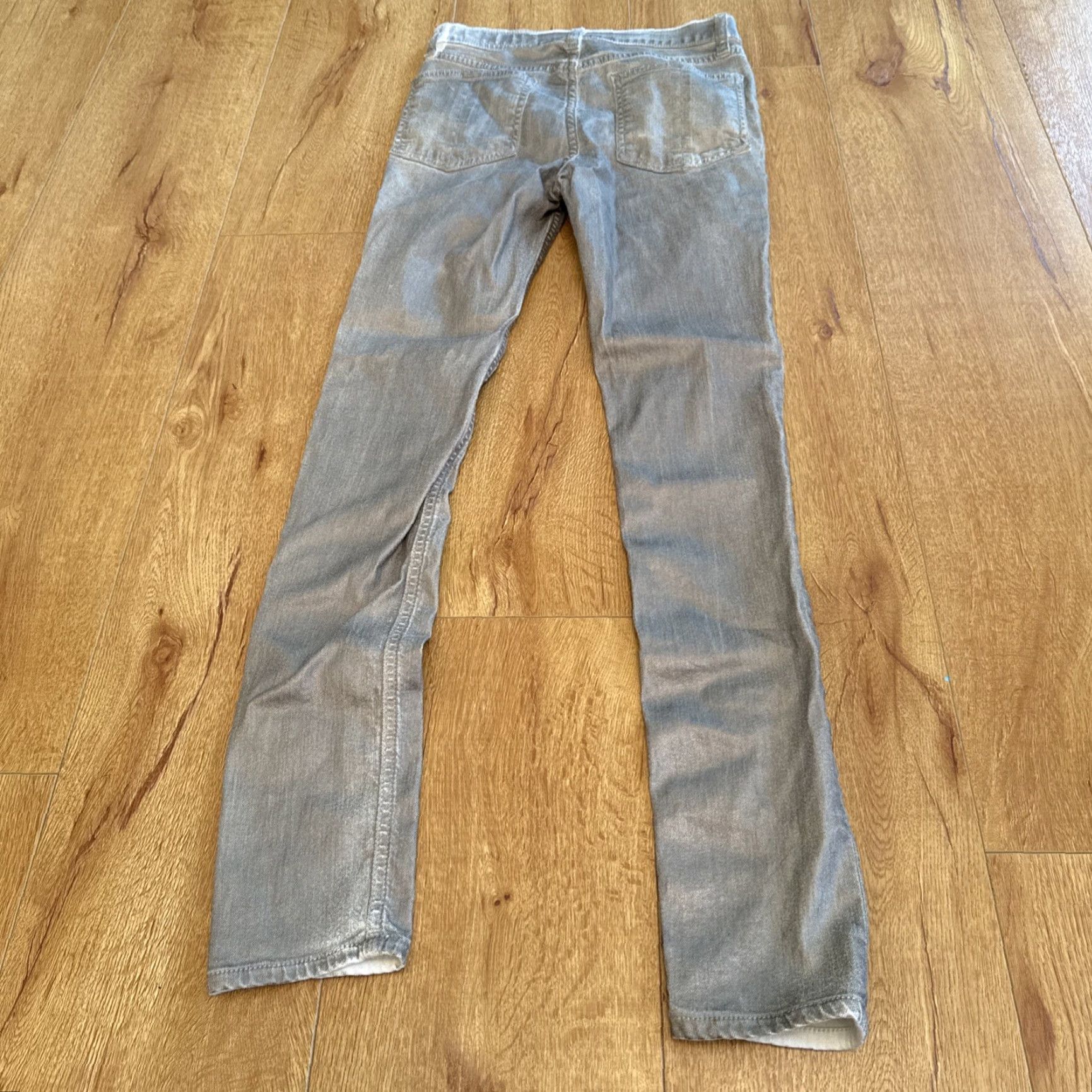 Rag & Bone Rag & Bone NY High Rise Skinny Jeans Women’s 24 Silver Metallic W1532O337 Womens Jeans Slim Skinny Silver Size 42" / US 20 - 6 Thumbnail