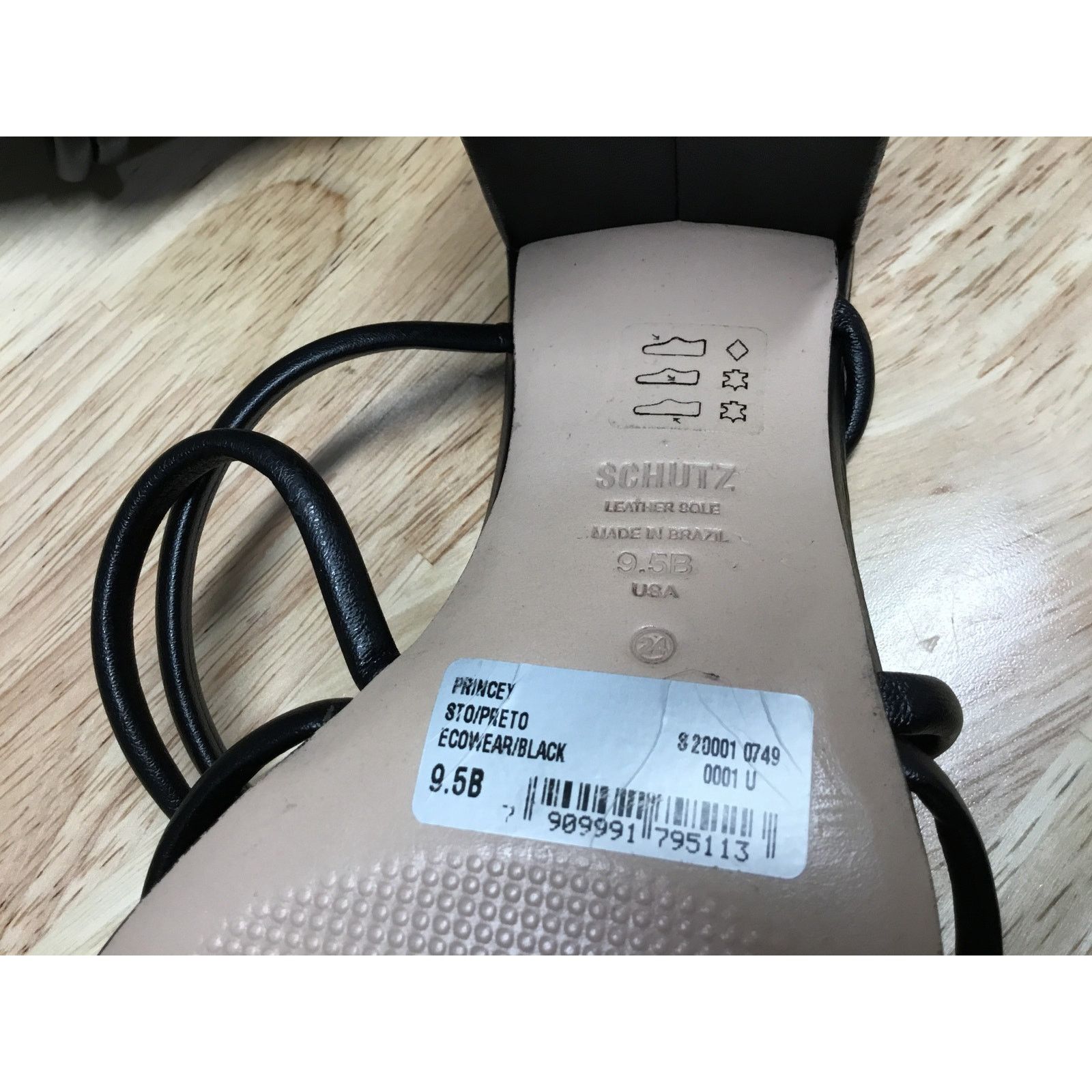 SCHUTZ Schutz Princey Strappy Sandals Women's 9.5 Black Leather Size US 9.5 / IT 39.5 - 7 Thumbnail