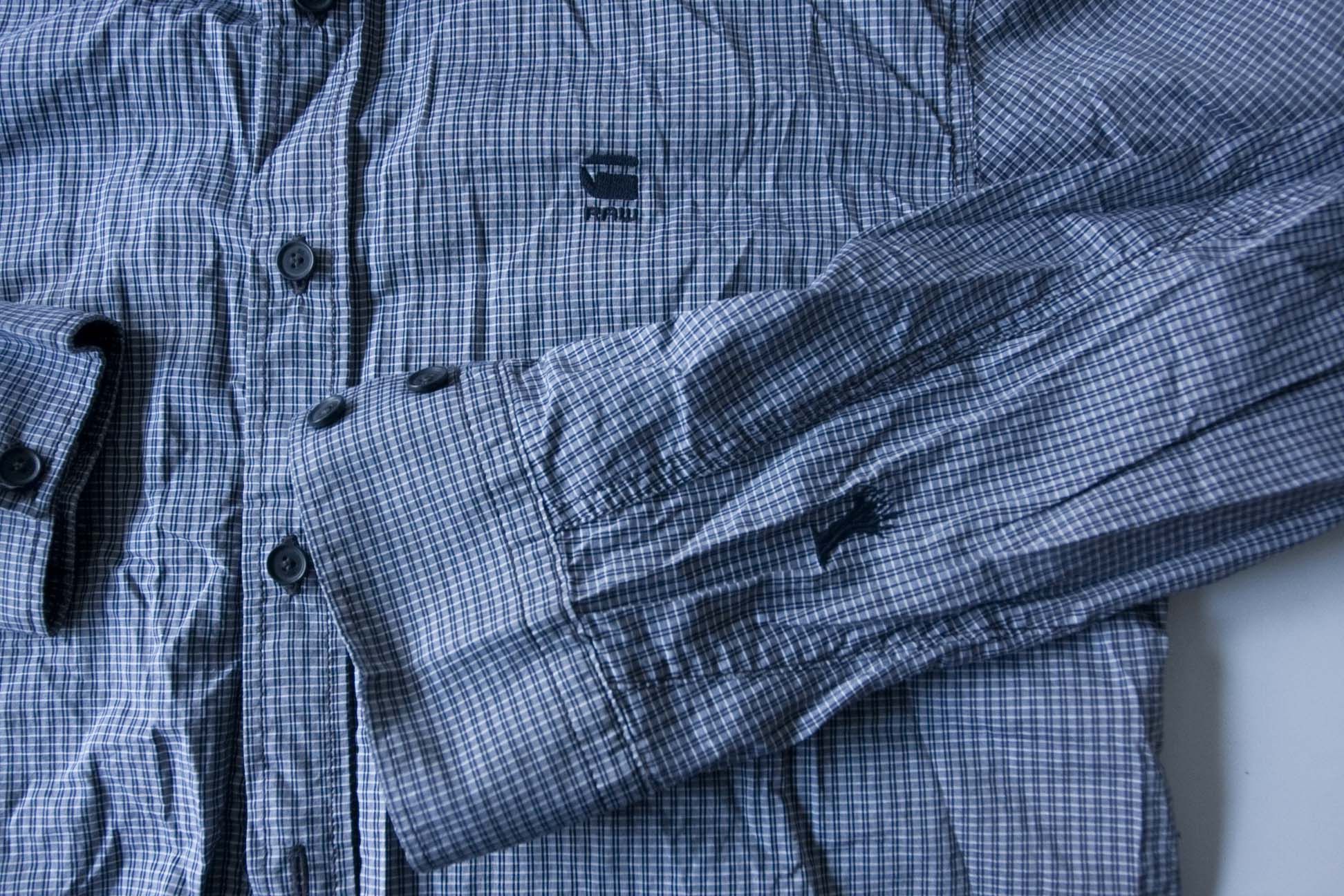 G-Star G Star Raw Correct Roll Up Shirt Size S Blue/Gray Plaid Size US S / EU 44-46 / 1 - 3 Thumbnail