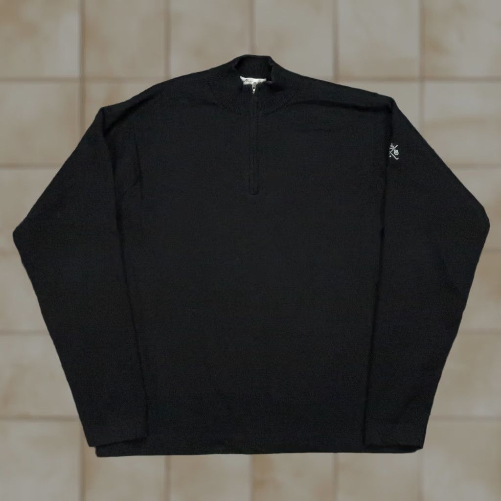 Peter Millar VINTAGE Peter Millar Pullover Shirt Mens XL Black 1/4 Zip Mock Neck Lightweight Casual Size US XL / EU 56 / 4 - 1 Thumbnail