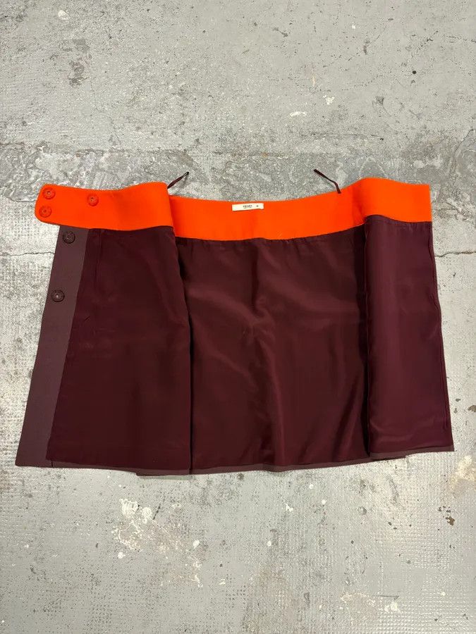 Prada 2000s Prada Purple & Orange Skirt Size 26" / US 2 / IT 38 - 9 Thumbnail