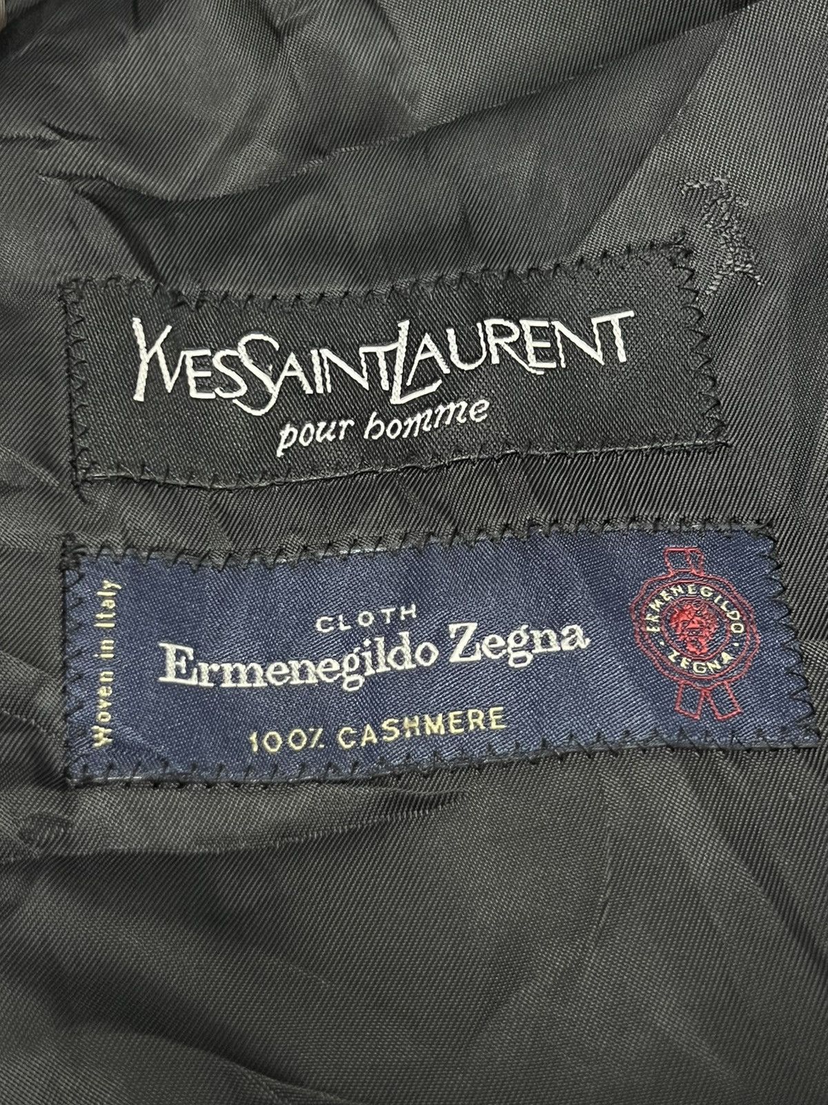 Yves Saint Laurent Yves Saint Laurent long coat dark Wool cashmere fabric. Size US XL / EU 56 / 4 - 11 Thumbnail