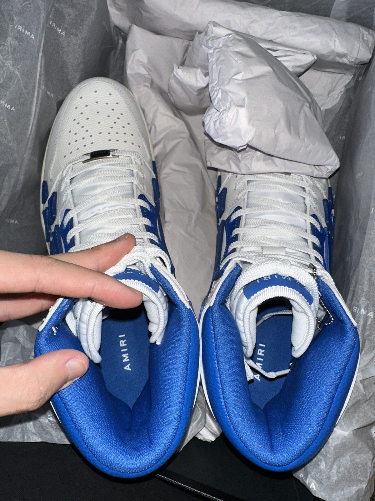 Amiri AMIRI Blue Skel Top Sneakers Size US 12 / EU 45 - 9 Thumbnail