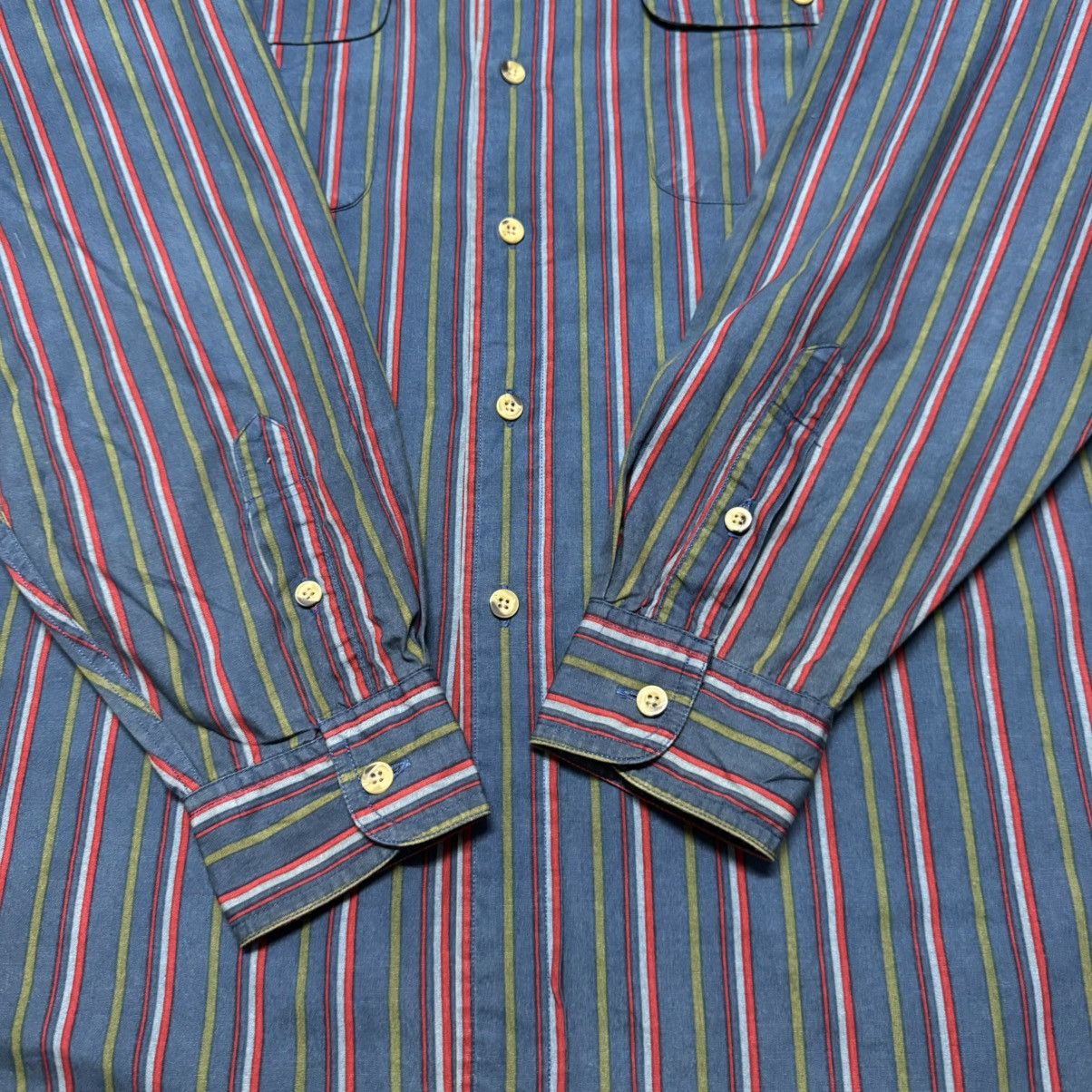 Christian Dior Monsieur Vintage Christian Dior Monsieur Striped Shirt Oversized Size US L / EU 52-54 / 3 - 17 Thumbnail