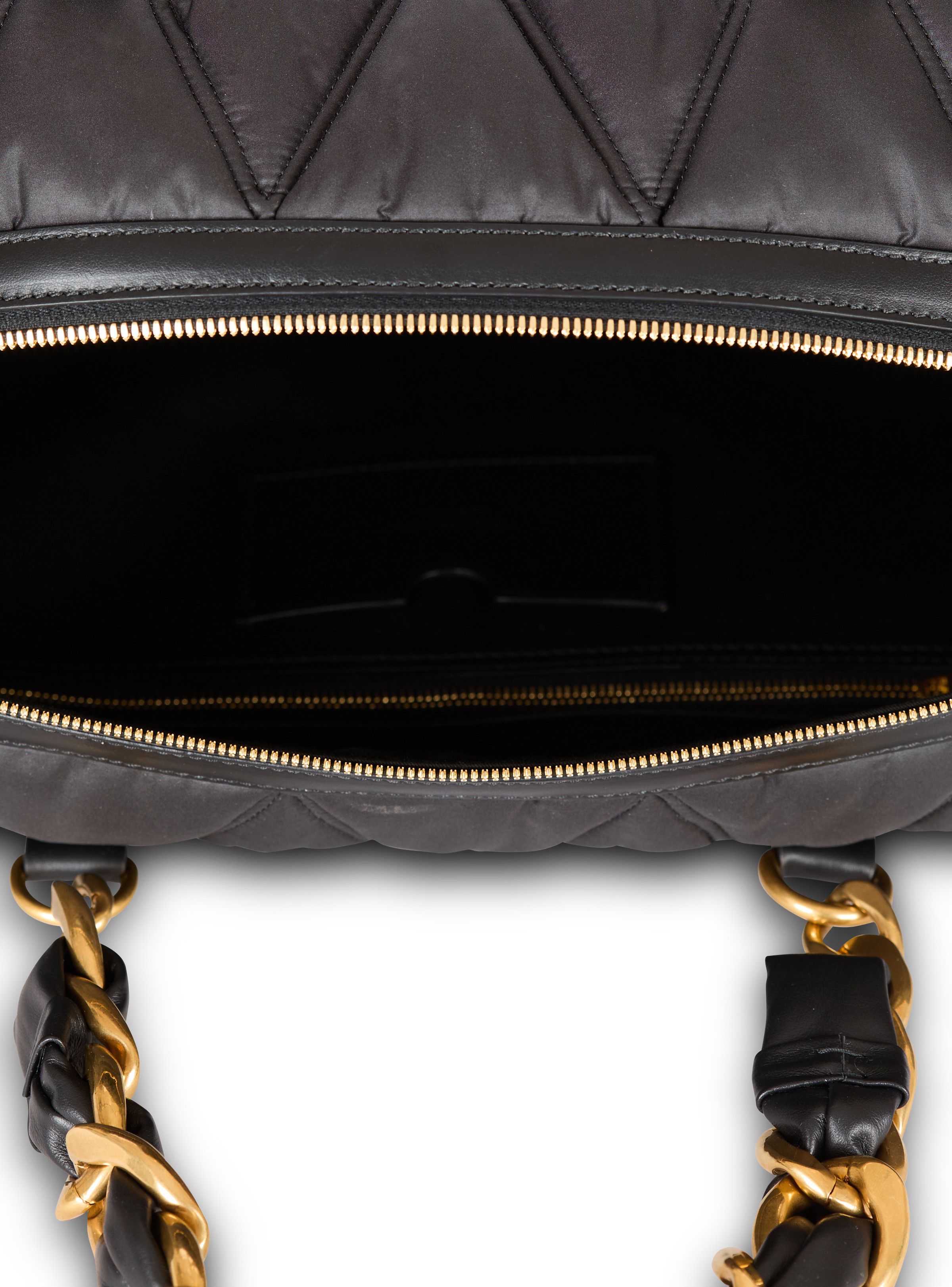 Balmain o1s1wg111225 Size:OS/Grid Quilted Duffle Bag in Black Size ONE SIZE - 5 Thumbnail