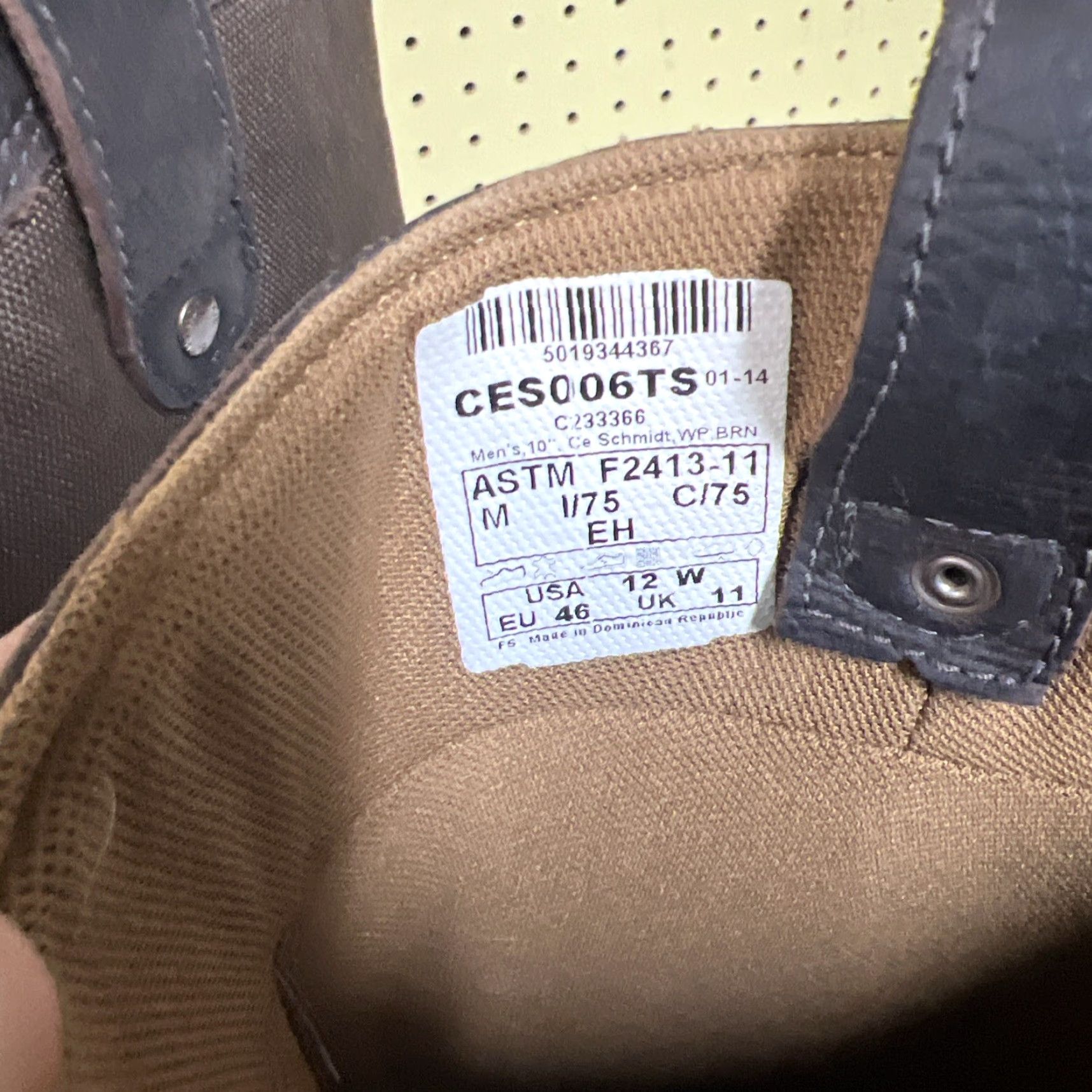 Vintage C.E. Schmidt Brown 10" Steel Toe Waterproof Work Boots - Mens Size 12 W Size US 12 / EU 45 - 6 Thumbnail