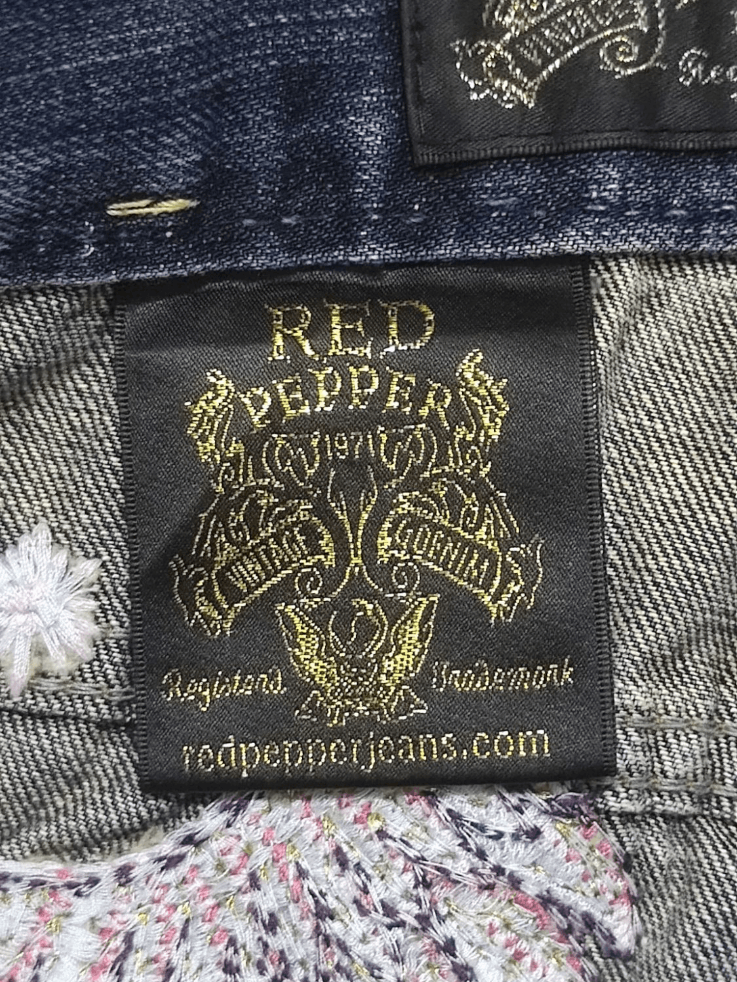 14th Addiction Y2K Red Pepper Flare Jeans Size 28" / US 6 / IT 42 - 8 Thumbnail