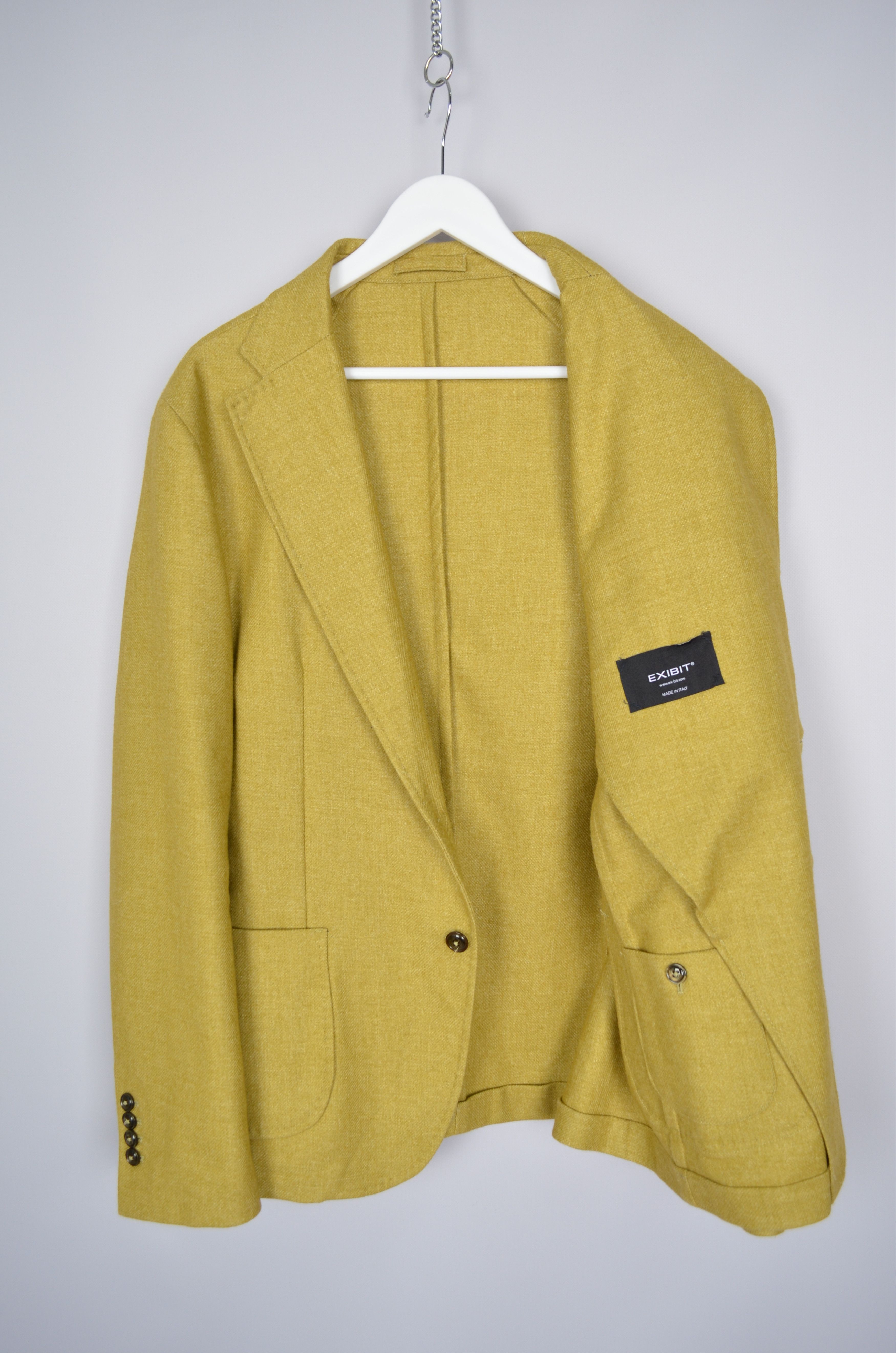 Designer Exibit La Sartoria Wool Polyester Blend Blazer Size US44 Size 44R - 9 Thumbnail