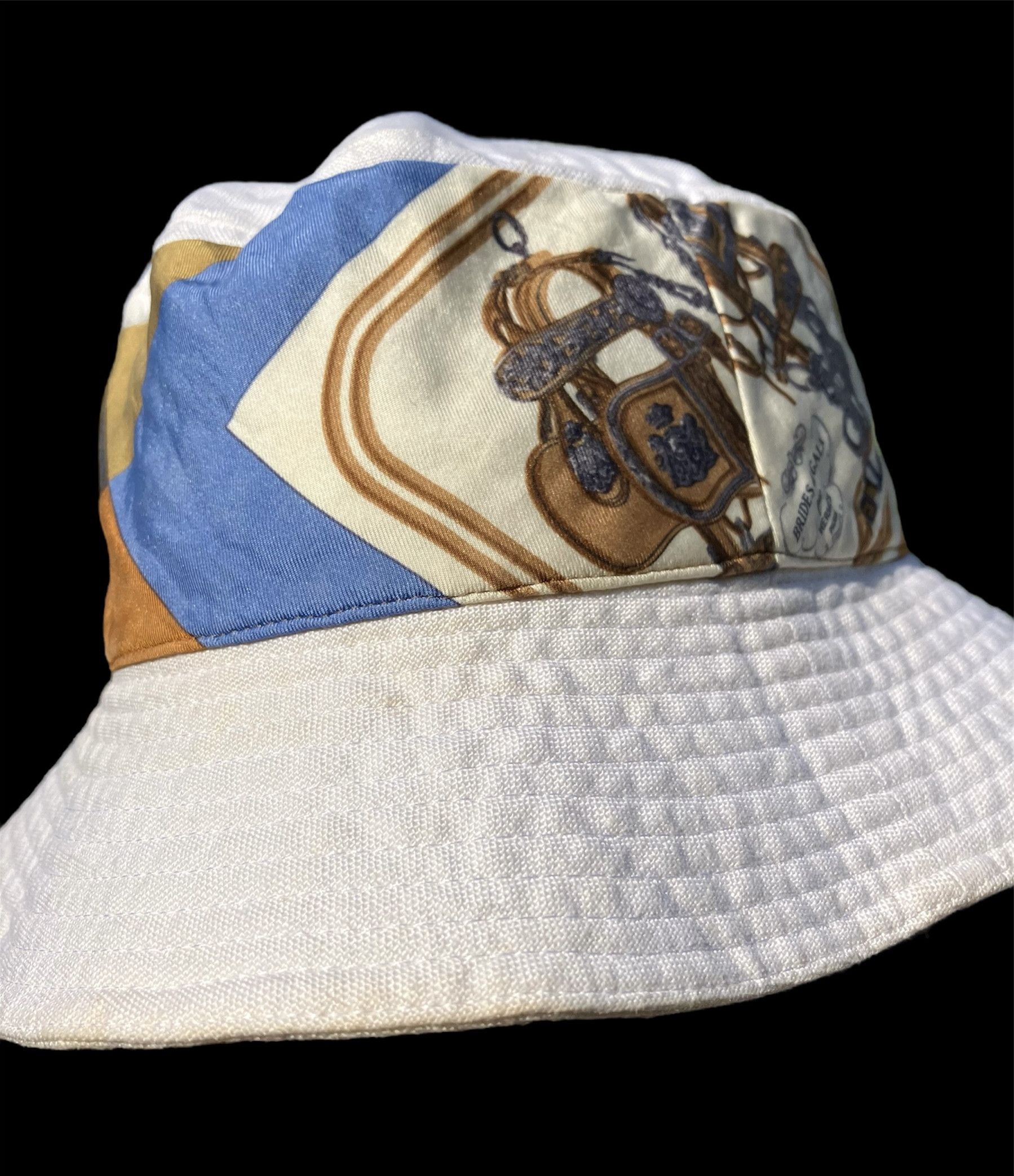 image of Chapeaux Motsch Hermes Bucket Hat Brides De Gala Size 58, Women's
