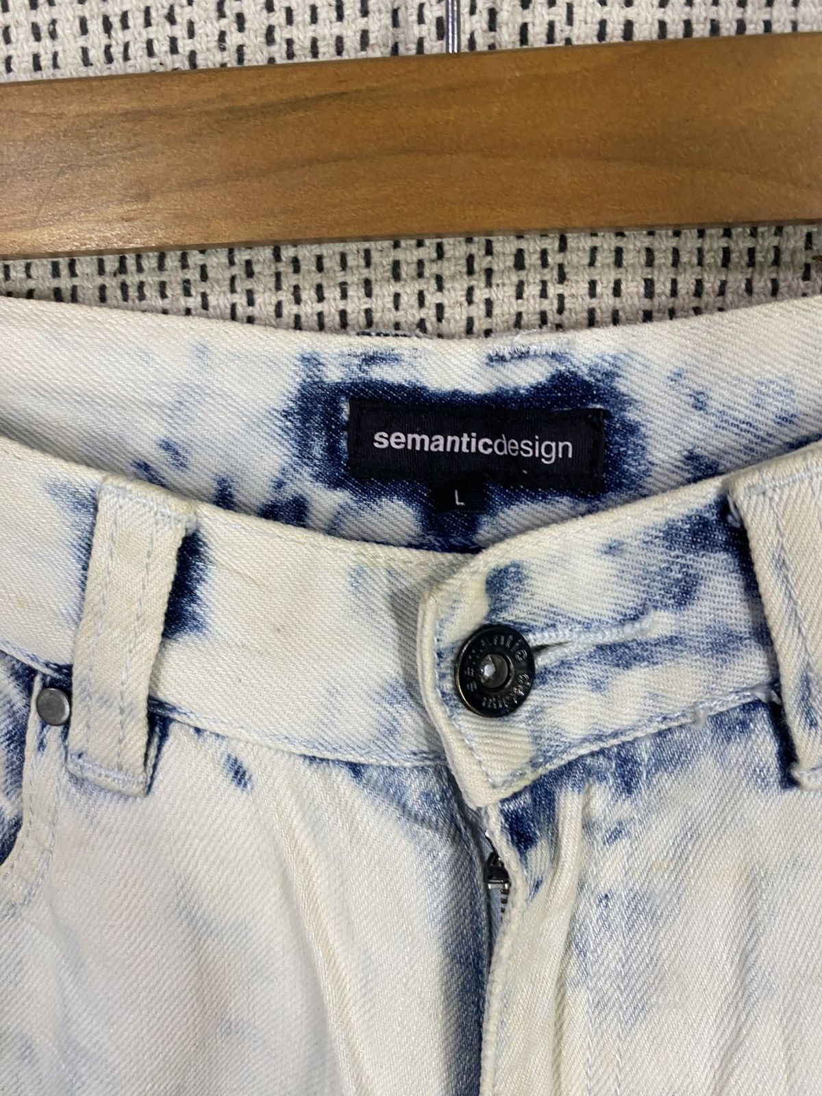 semanticdesign Vintage semantic design acid wash denim very rare Size US 32 / EU 48 - 7 Thumbnail